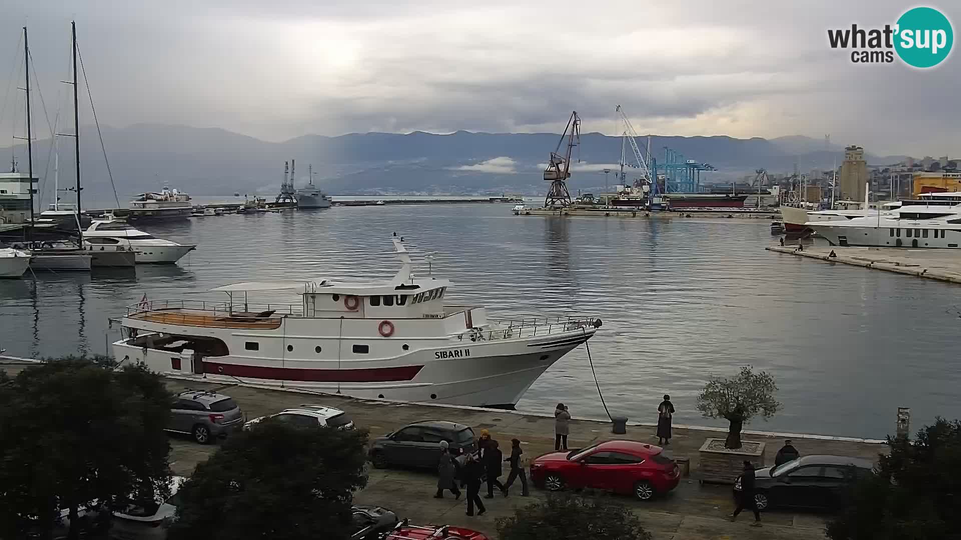 La Riva et Marina à Rijeka – Live Webcam Croatie