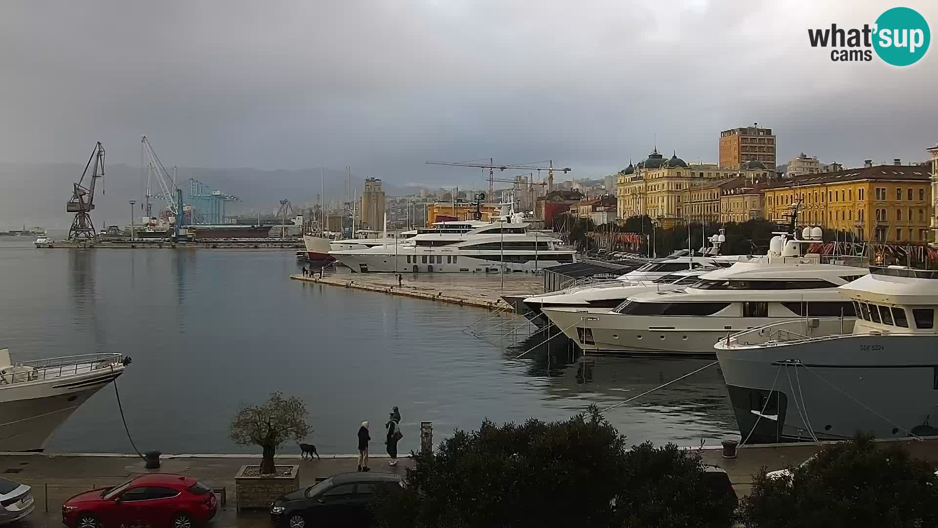 La Riva e la Marina a Rijeka (Fiume) – Live Webcam Croazia