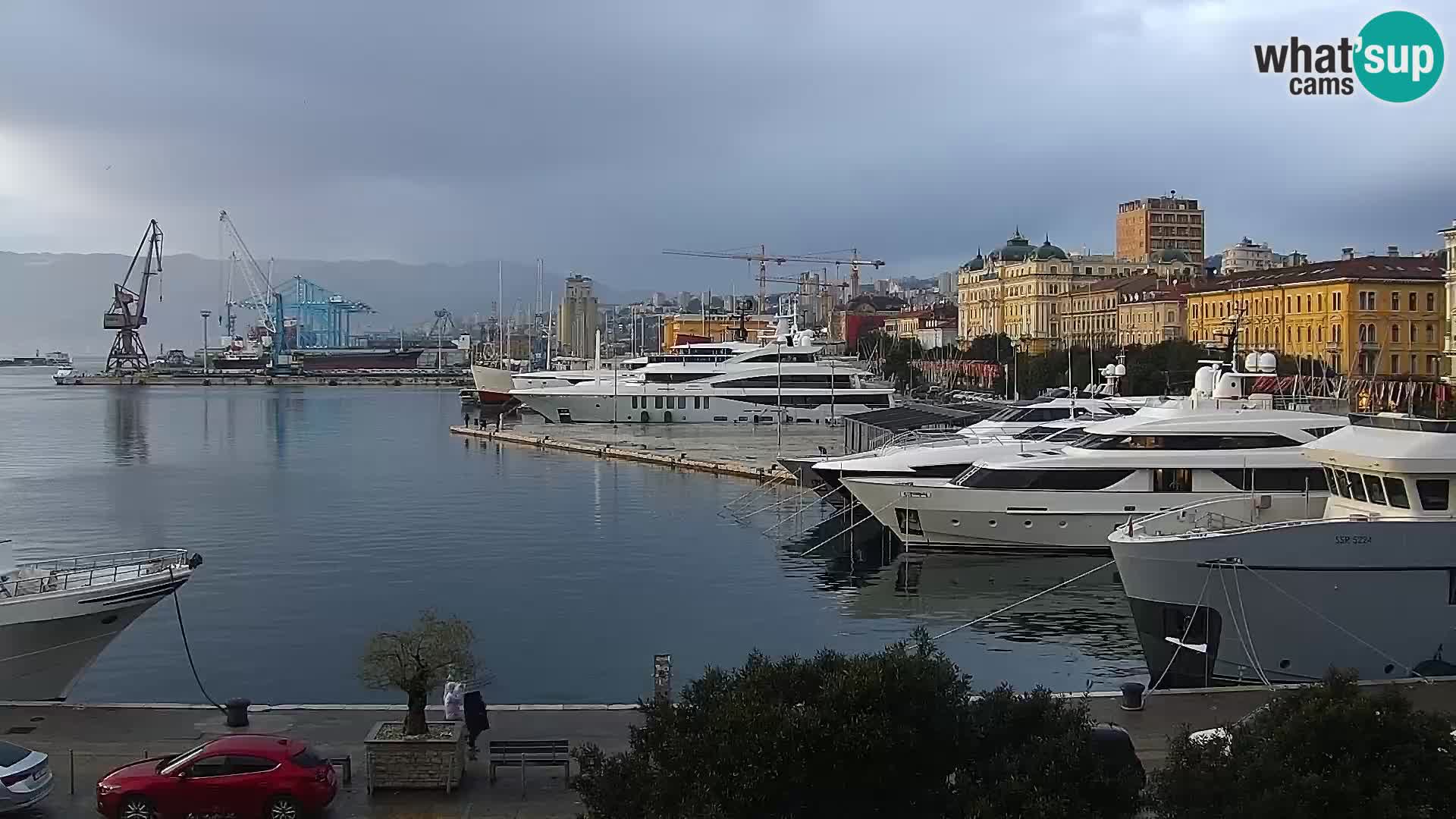 La Riva e la Marina a Rijeka (Fiume) – Live Webcam Croazia