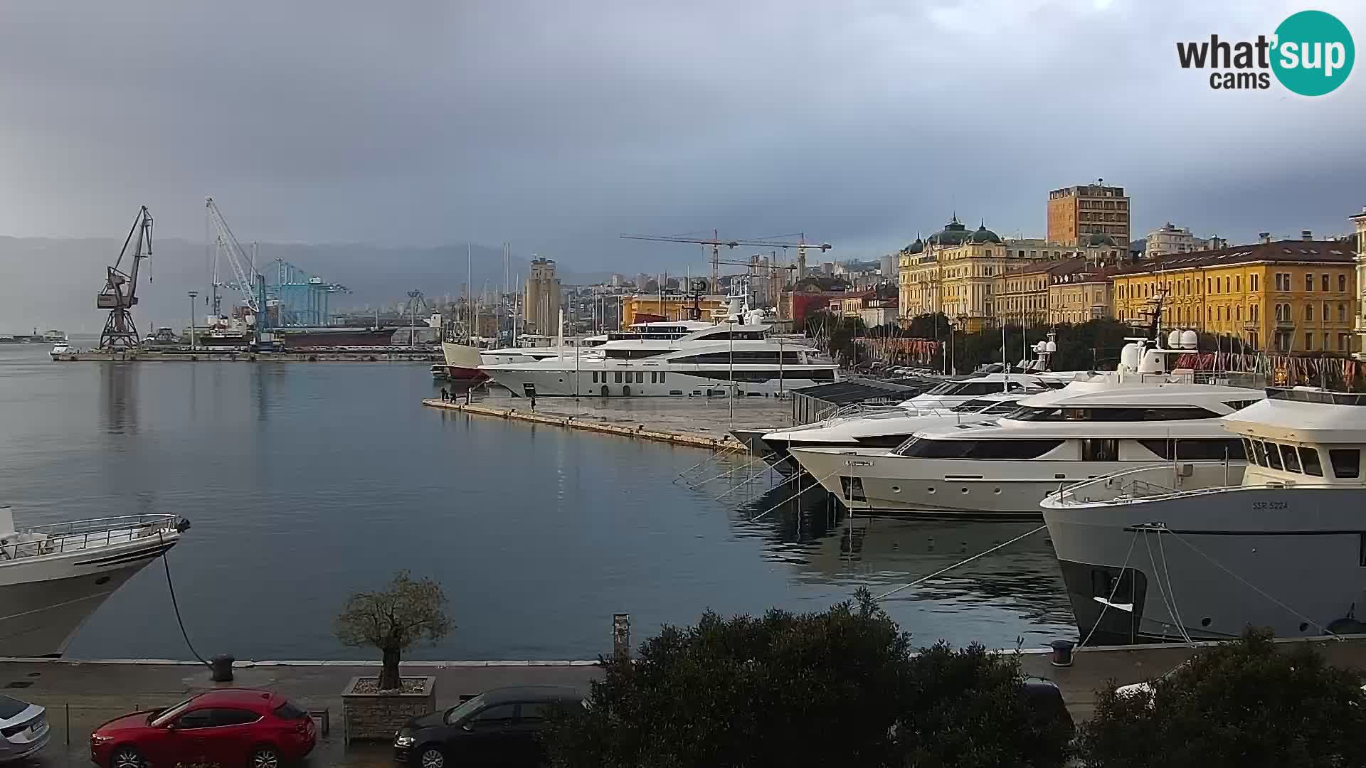 La Riva e la Marina a Rijeka (Fiume) – Live Webcam Croazia