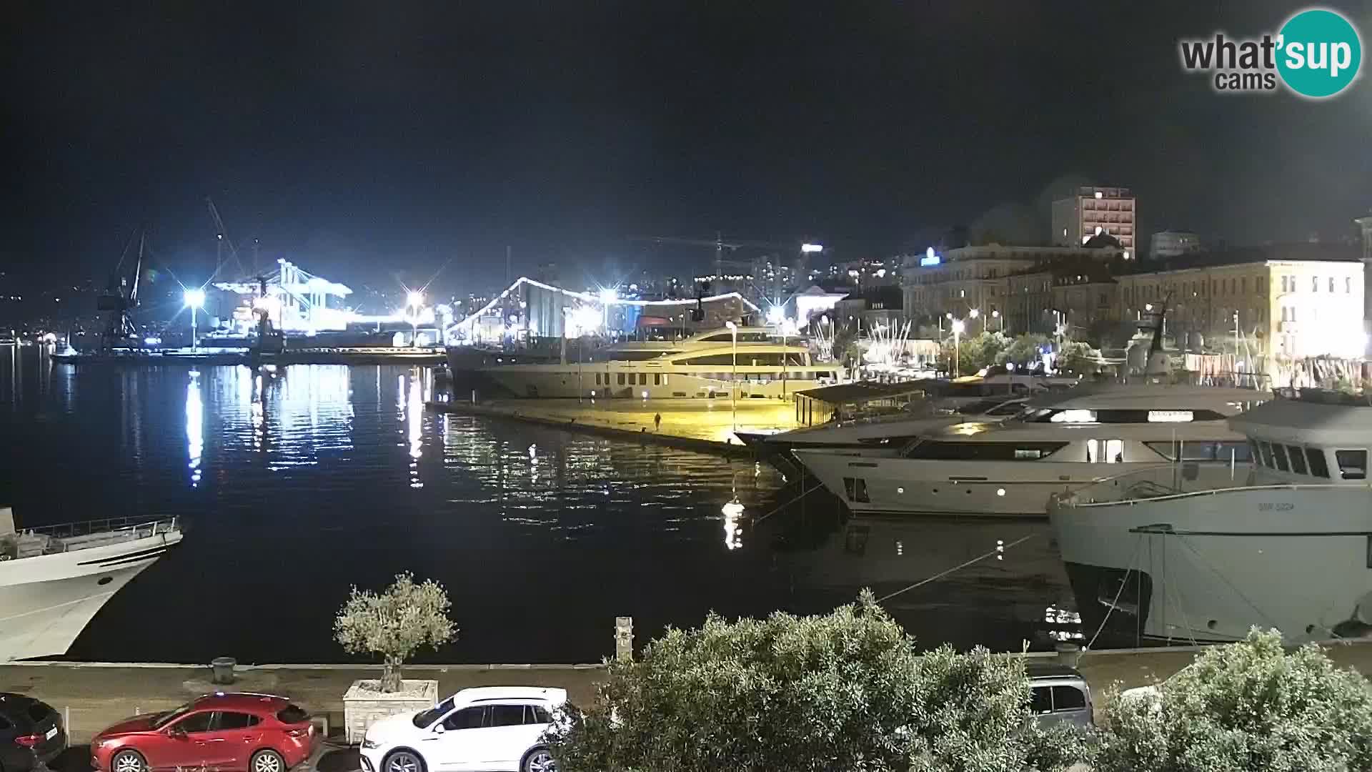 La Riva et Marina à Rijeka – Live Webcam Croatie
