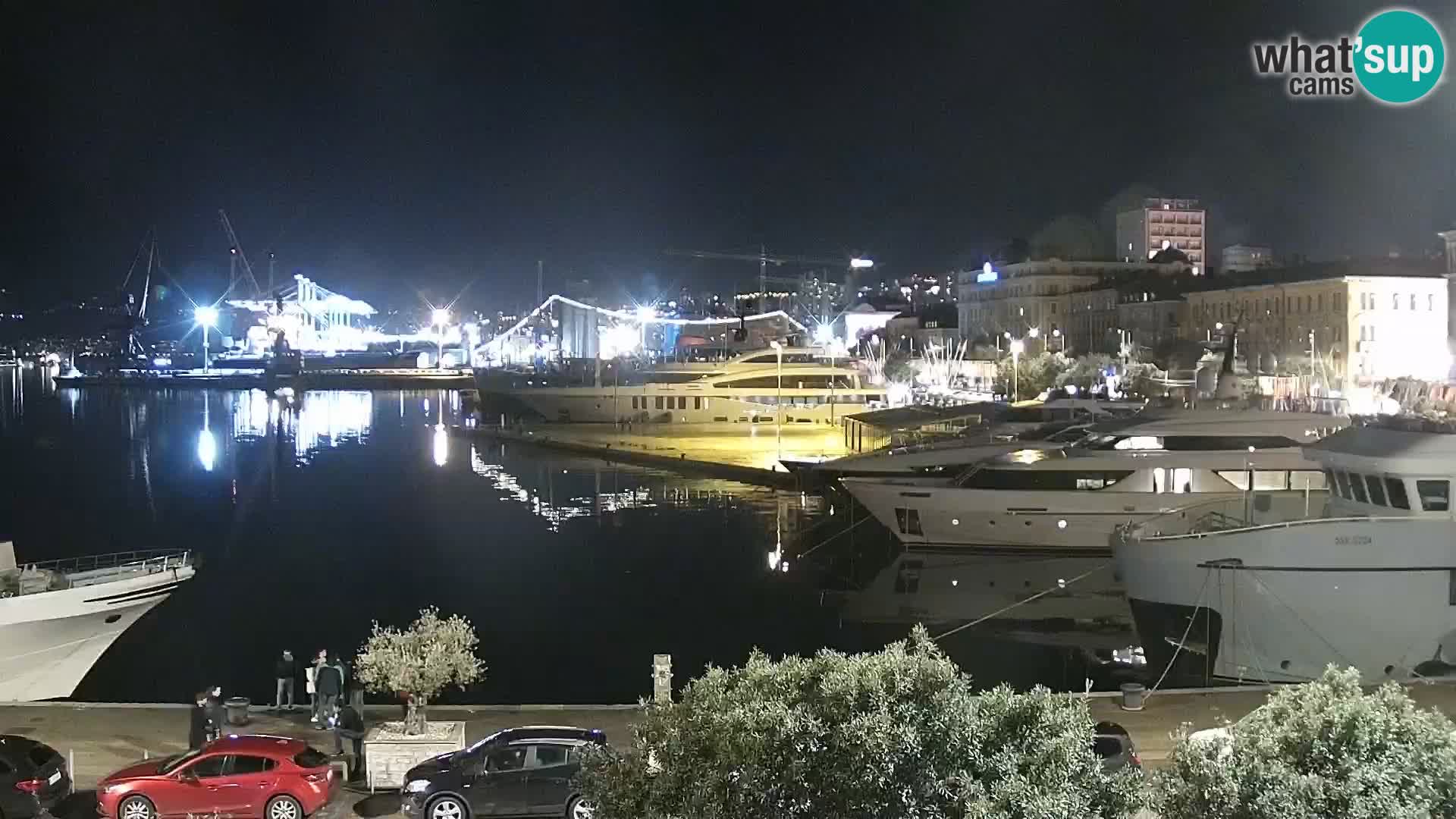 La Riva et Marina à Rijeka – Live Webcam Croatie
