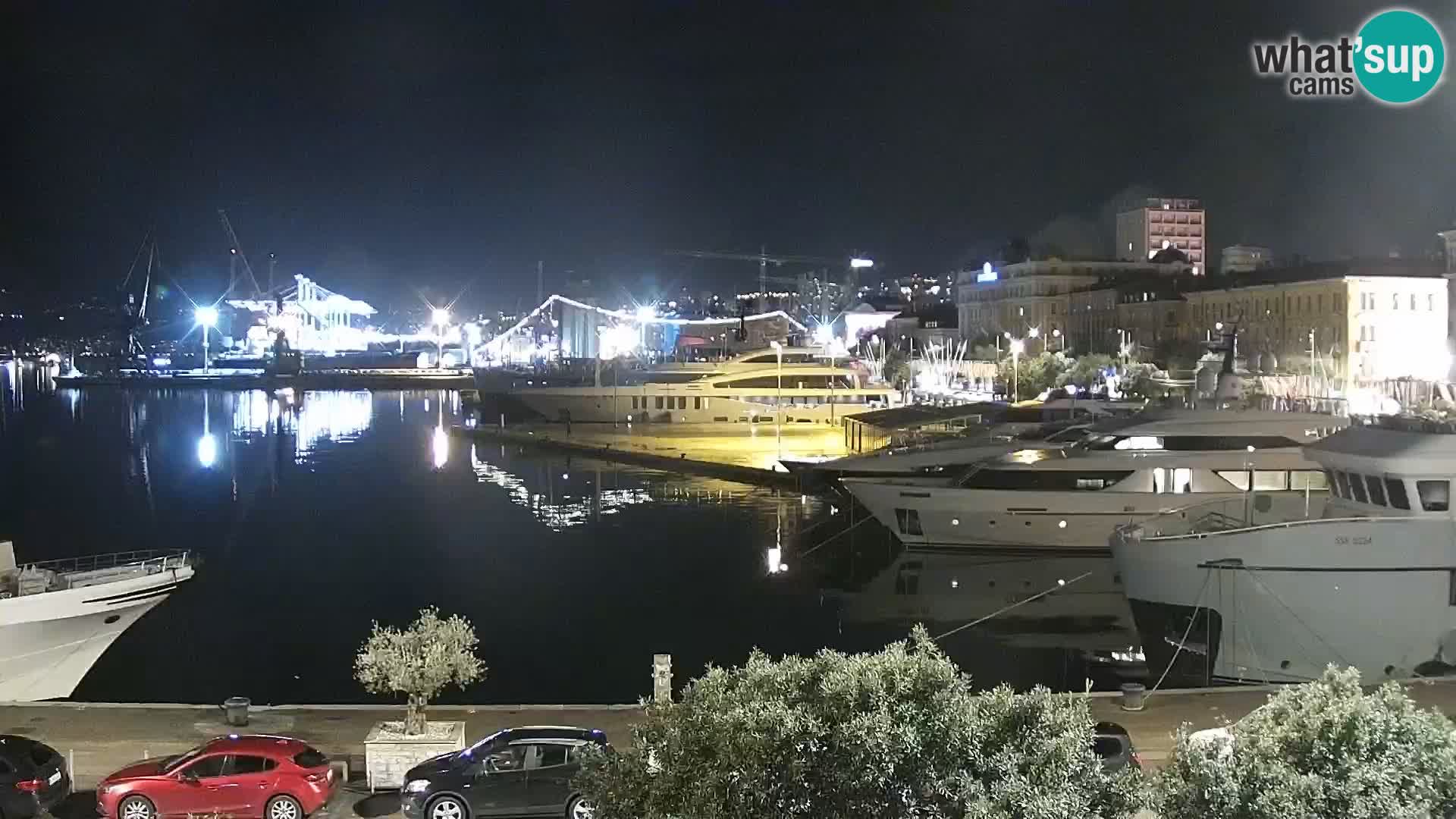 La Riva et Marina à Rijeka – Live Webcam Croatie