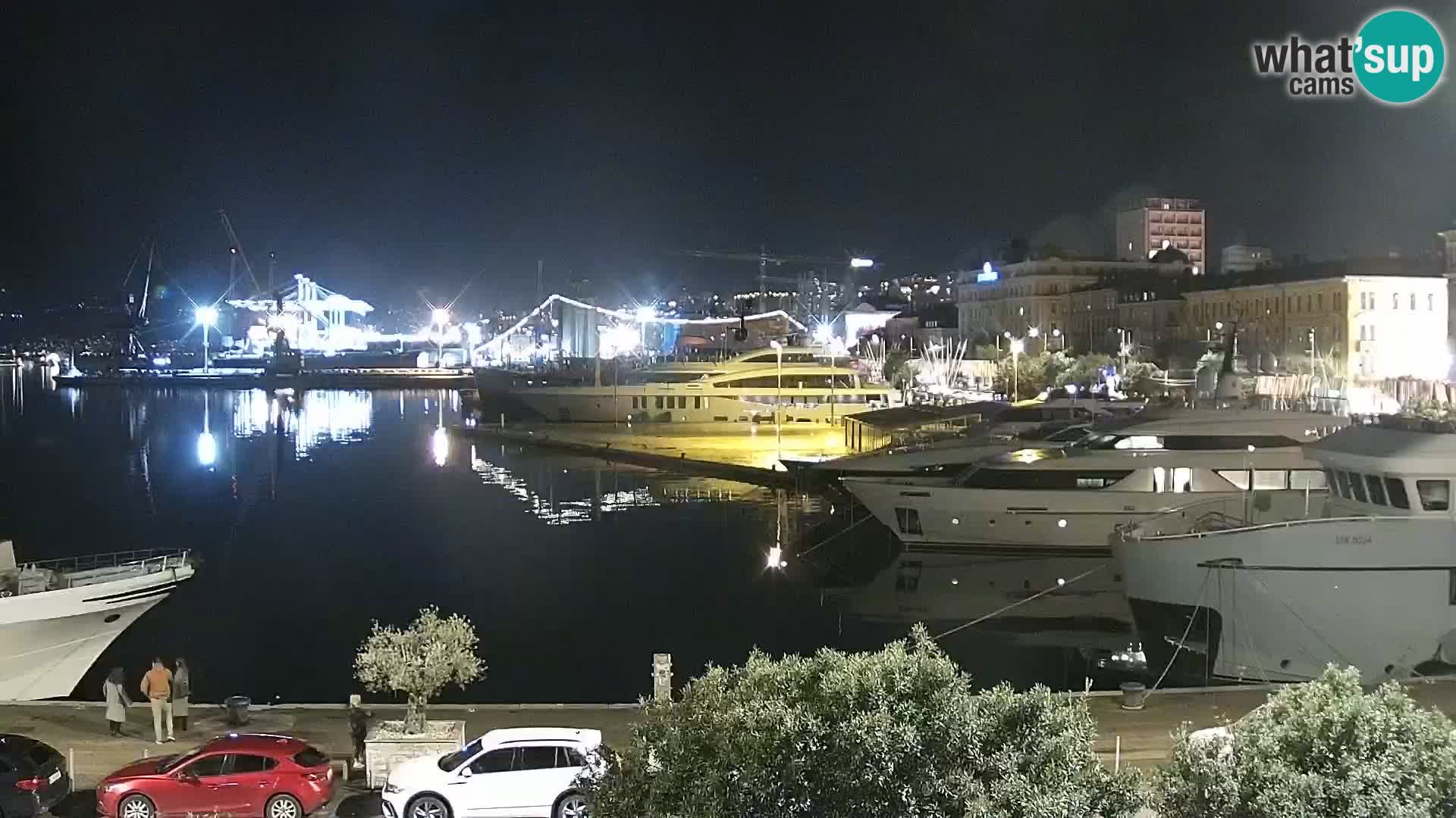 The Riva and Marina in Rijeka  – Live Webcam Croatia