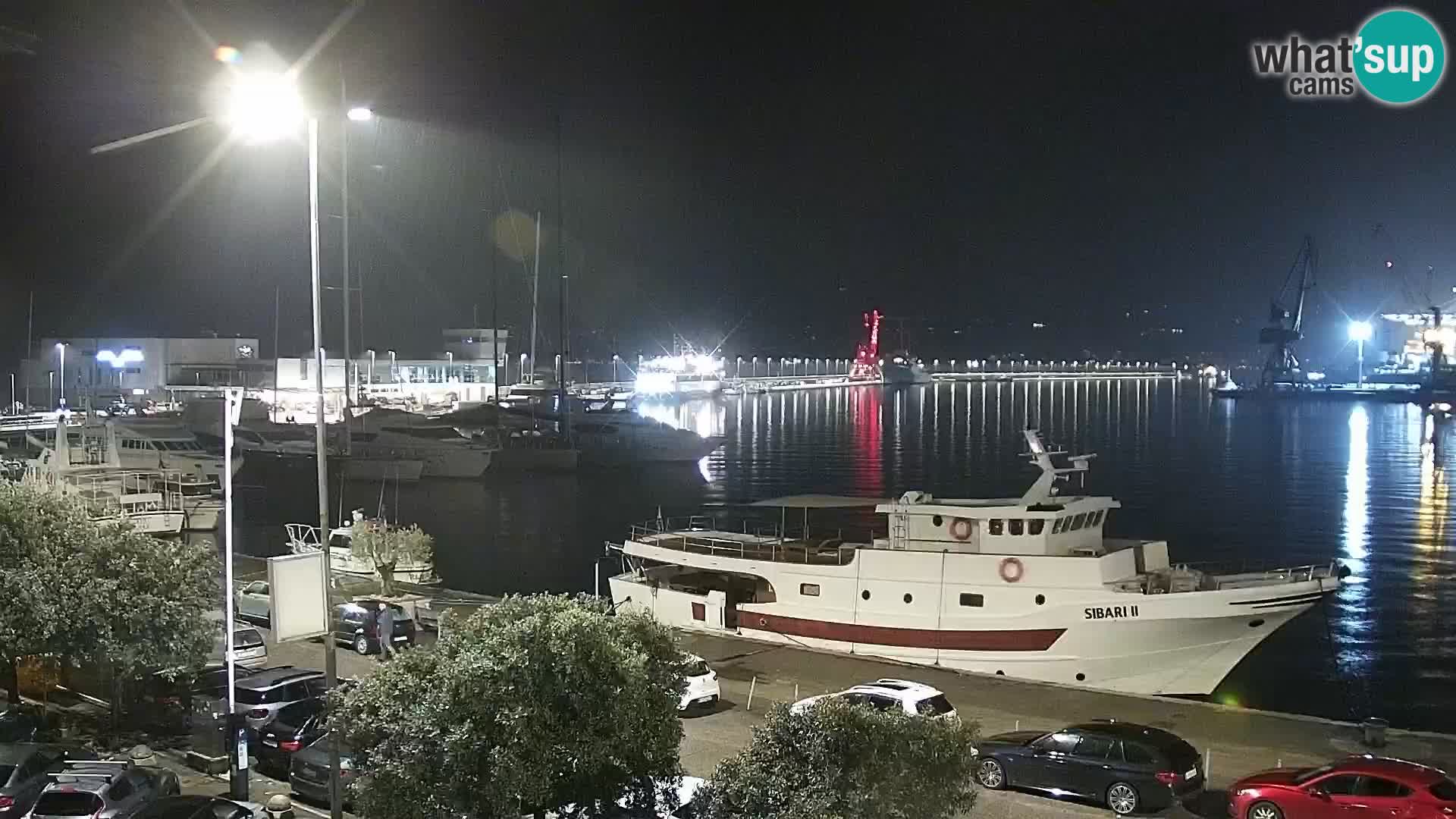 The Riva and Marina in Rijeka  – Live Webcam Croatia