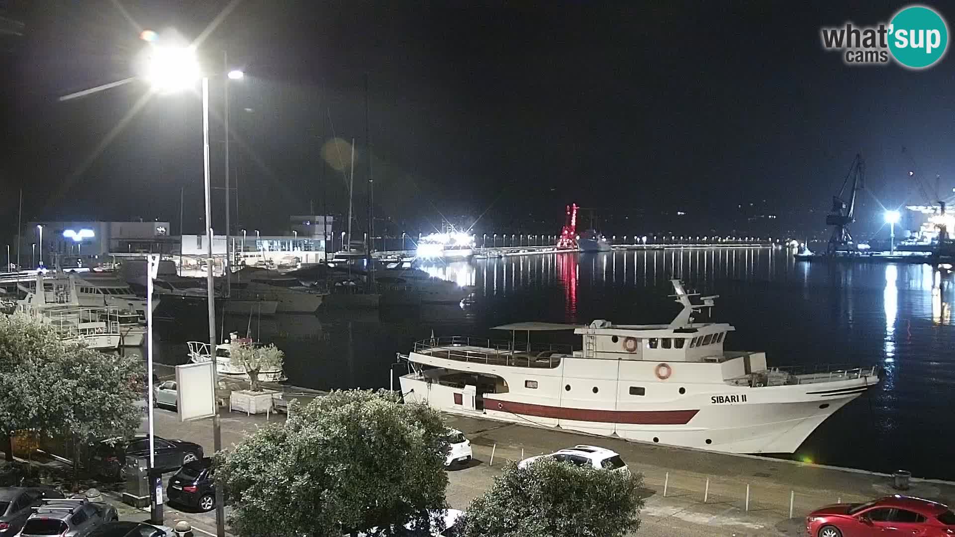 La Riva e la Marina a Rijeka (Fiume) – Live Webcam Croazia