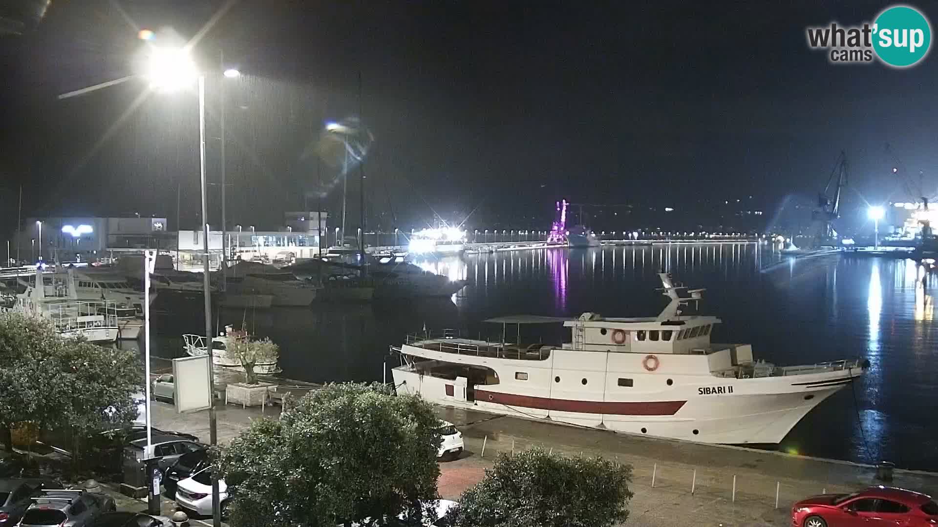 The Riva and Marina in Rijeka  – Live Webcam Croatia