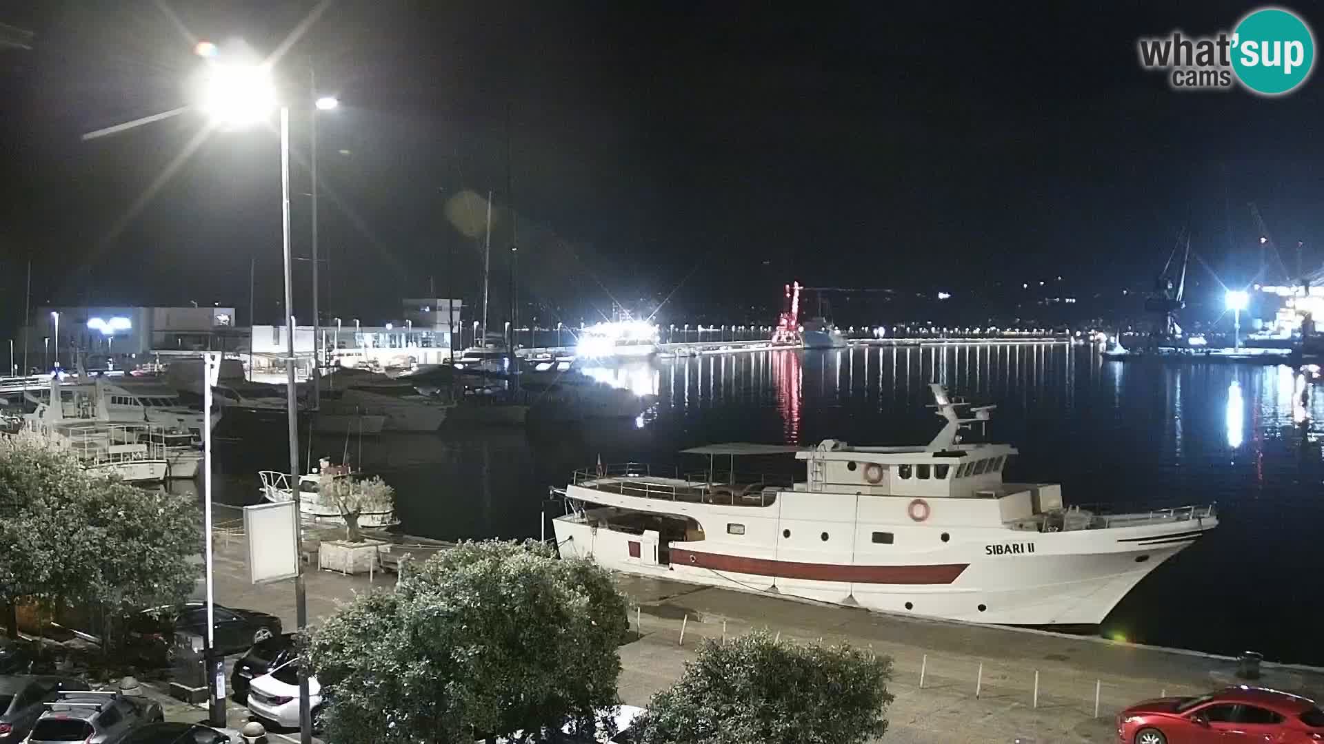 Die Riva und Marina in Rijeka – Live Webcam Kroatien