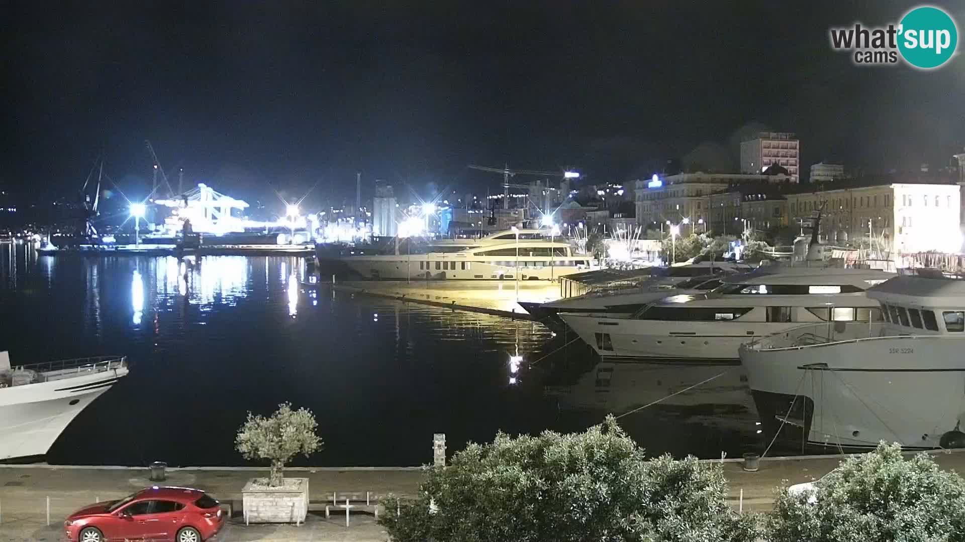 La Riva e la Marina a Rijeka (Fiume) – Live Webcam Croazia