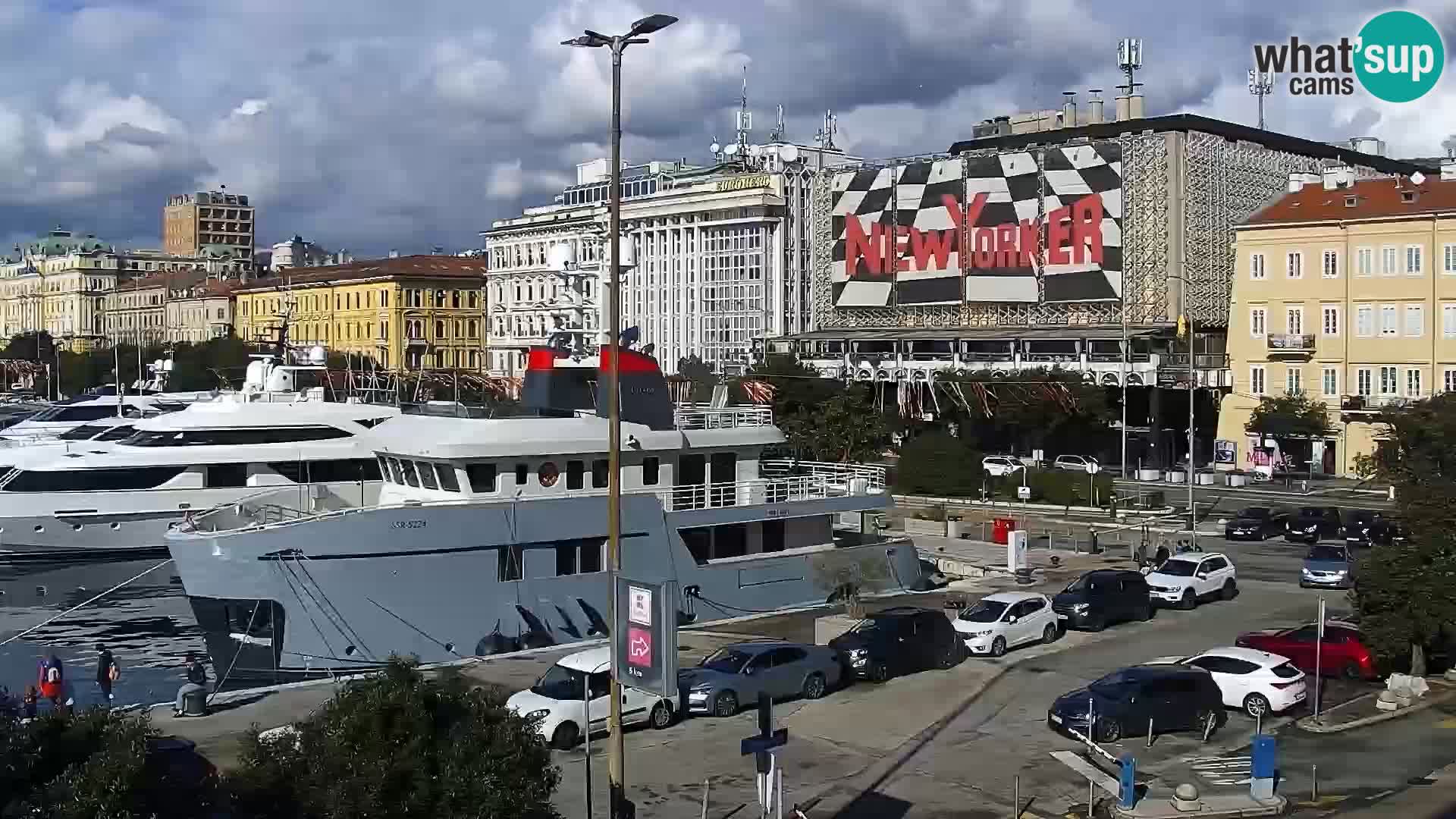 La Riva e la Marina a Rijeka (Fiume) – Live Webcam Croazia