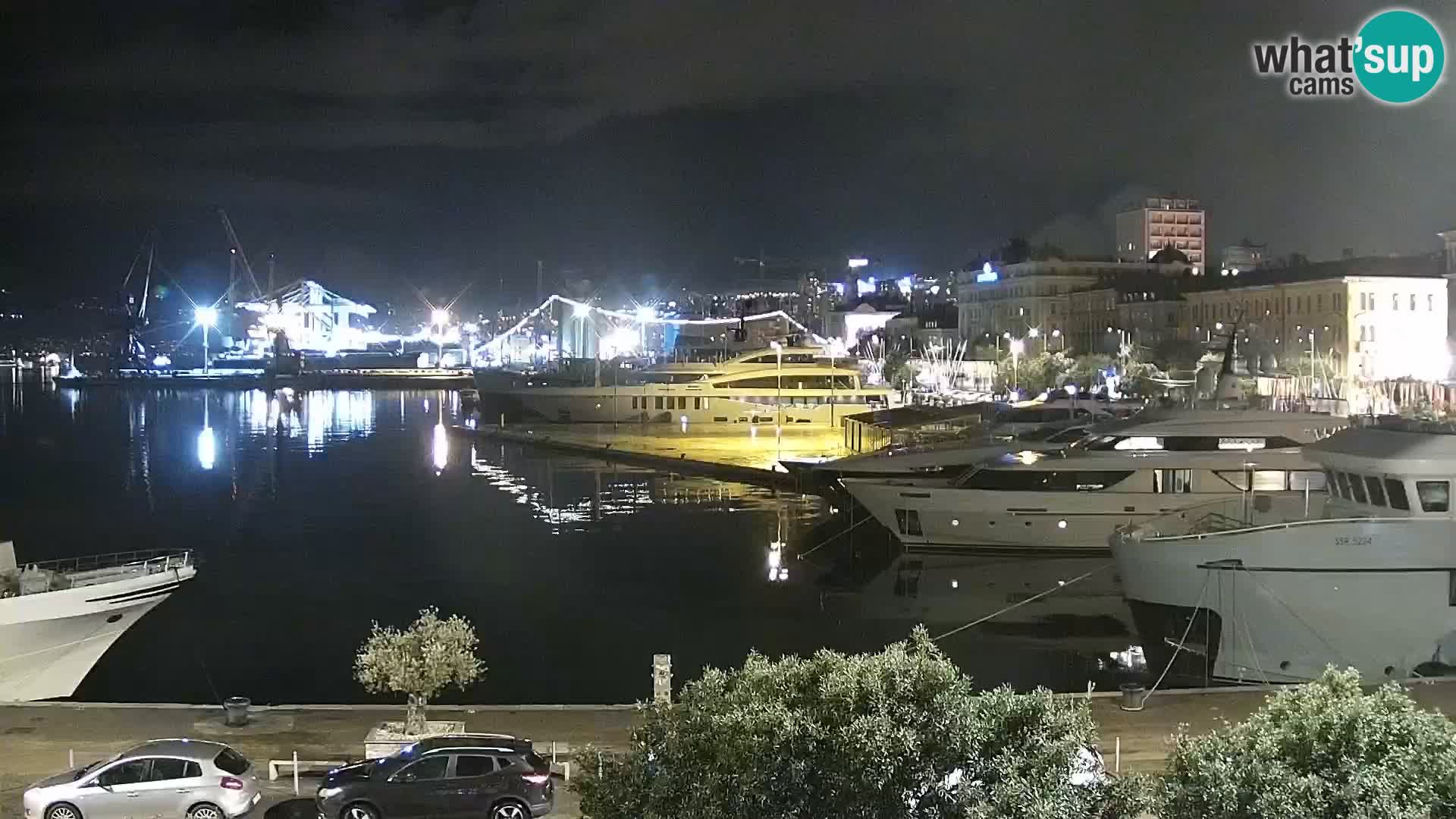 La Riva e la Marina a Rijeka (Fiume) – Live Webcam Croazia