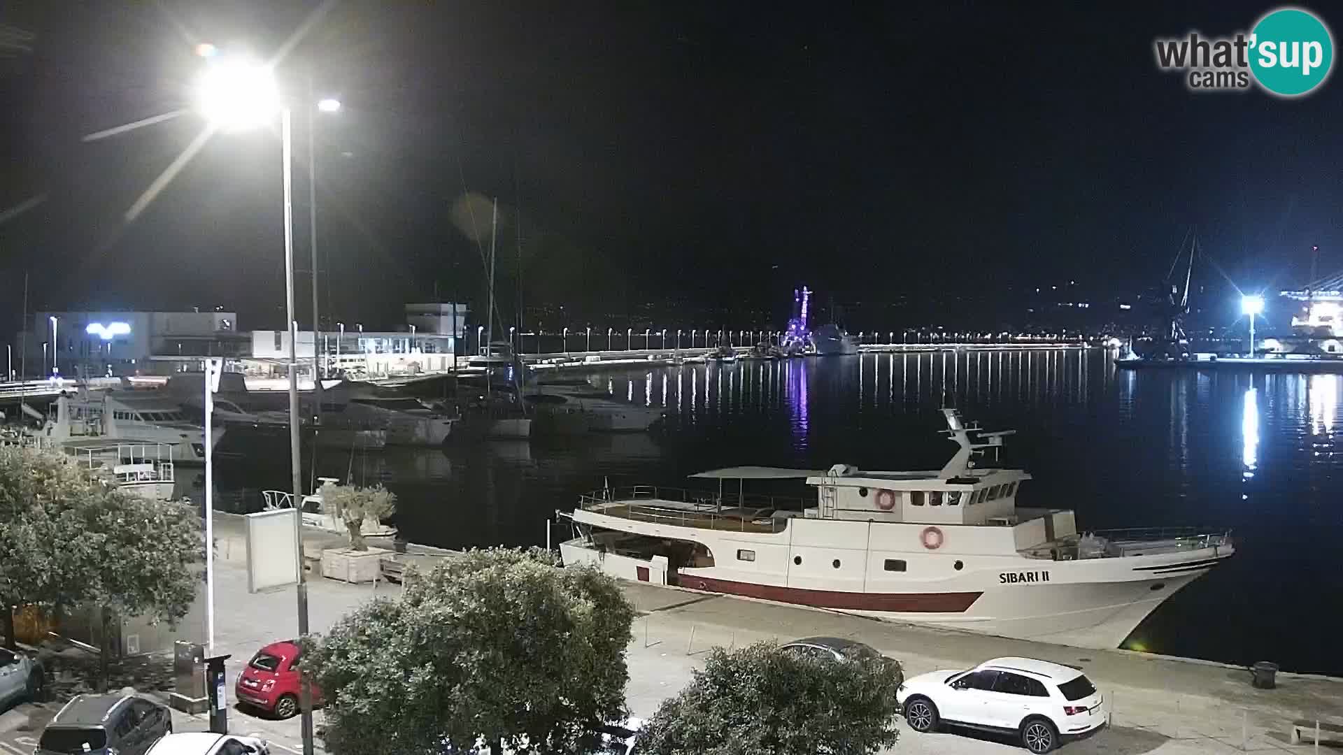 La Riva et Marina à Rijeka – Live Webcam Croatie