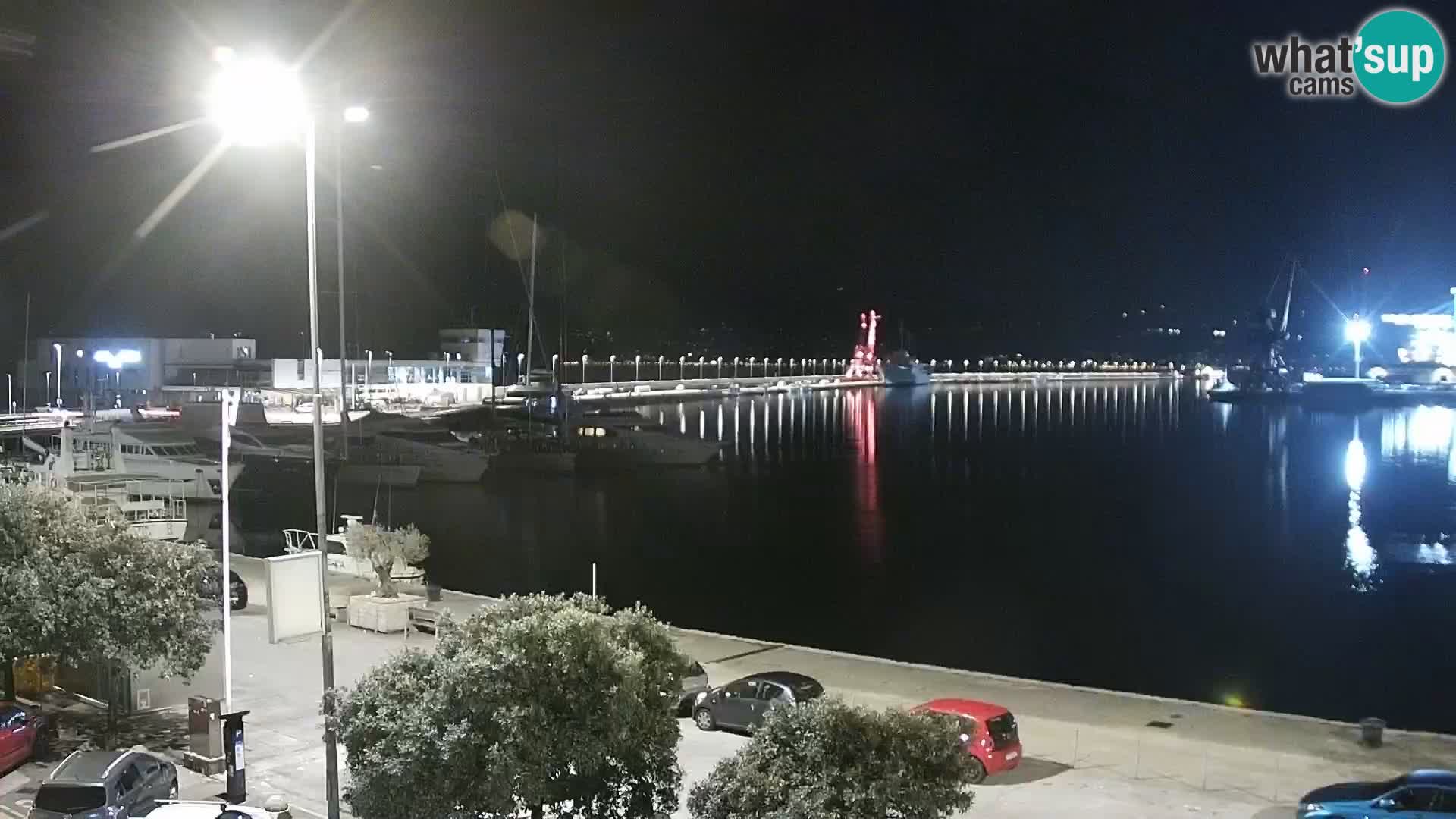 Die Riva und Marina in Rijeka – Live Webcam Kroatien
