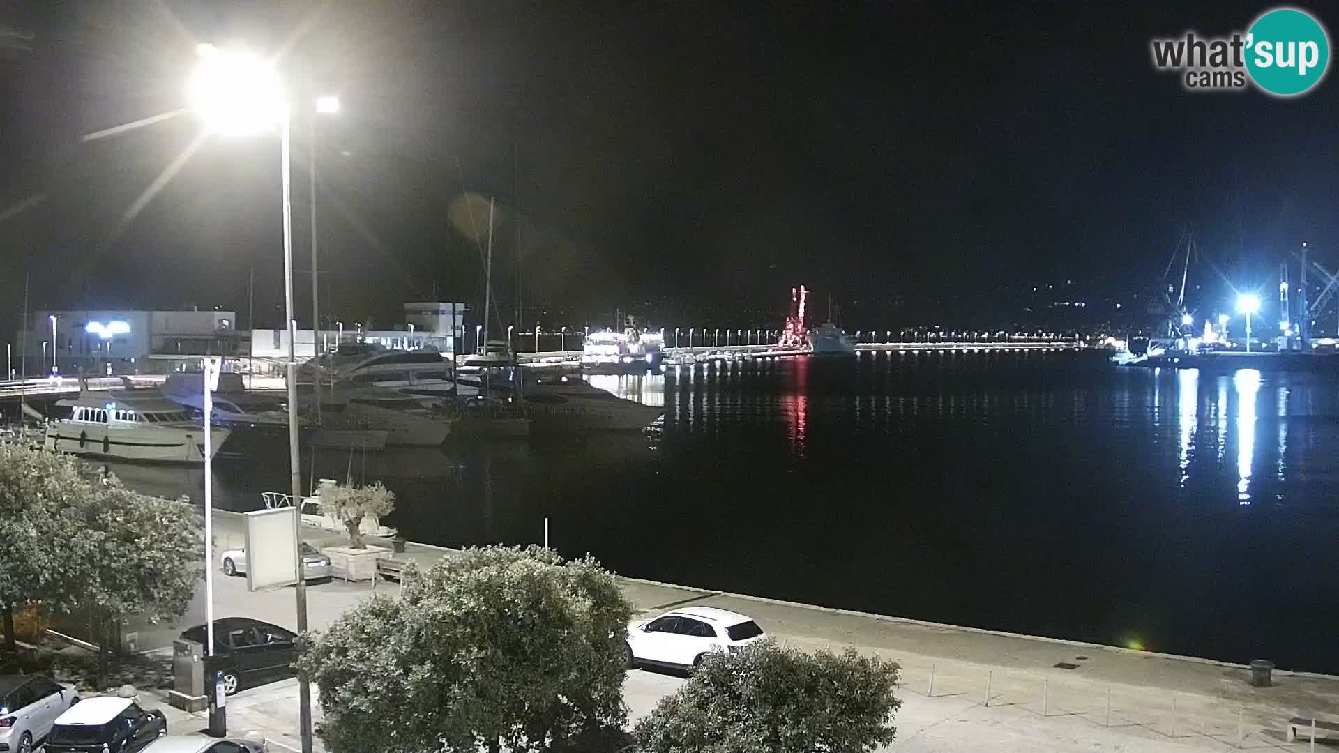 Die Riva und Marina in Rijeka – Live Webcam Kroatien
