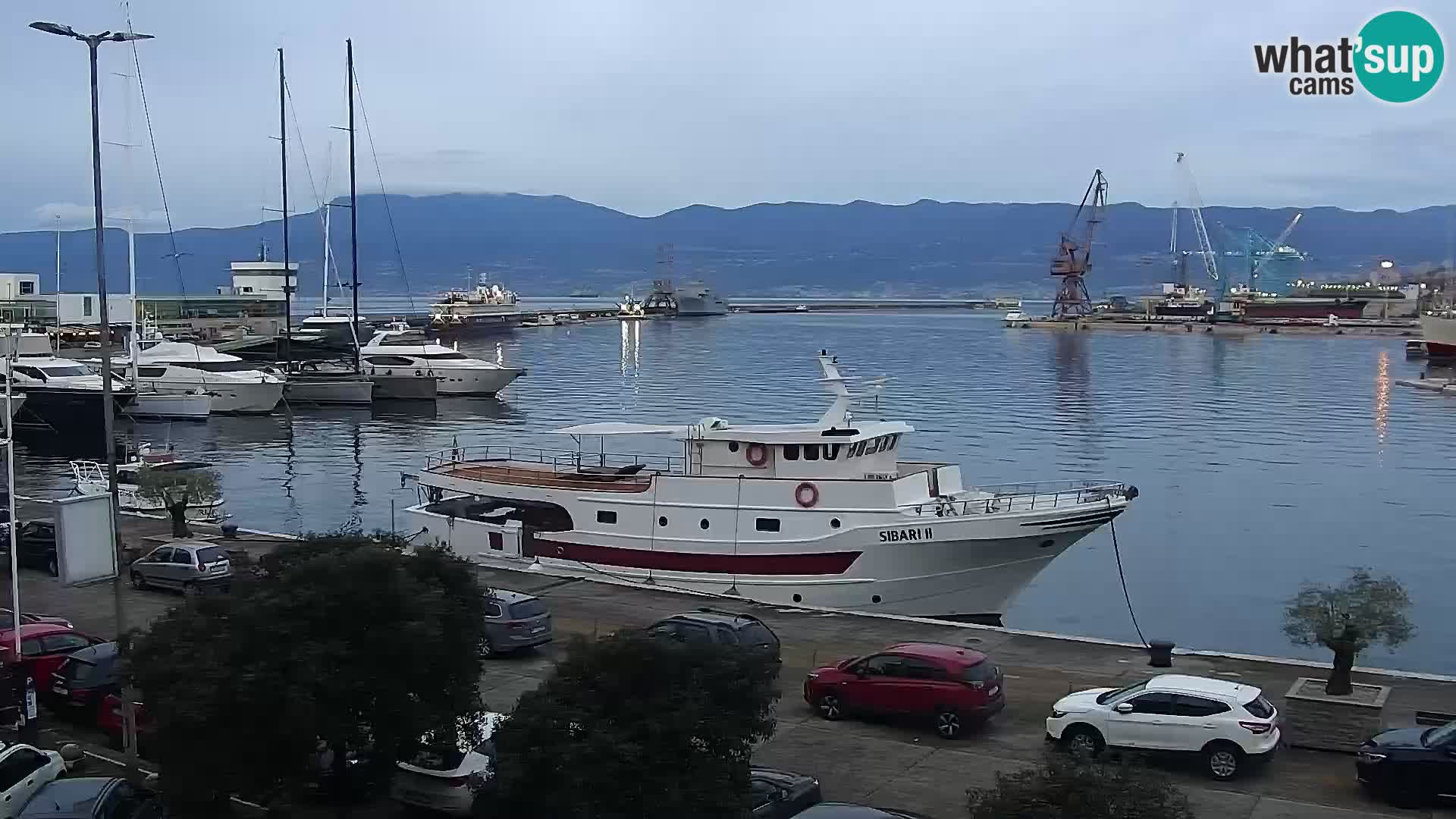 La Riva y Marina en Rijeka – Webcam en vivo Croacia