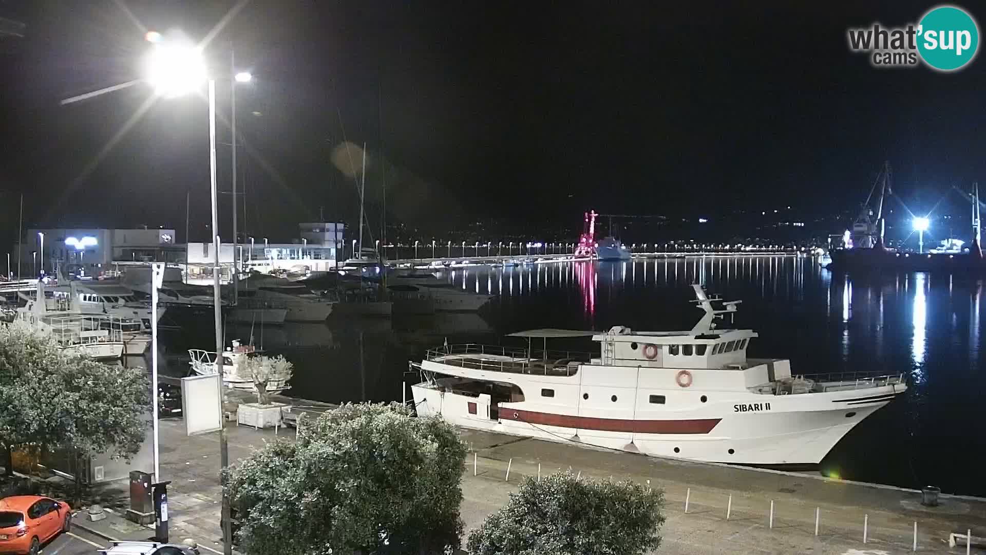 La Riva et Marina à Rijeka – Live Webcam Croatie