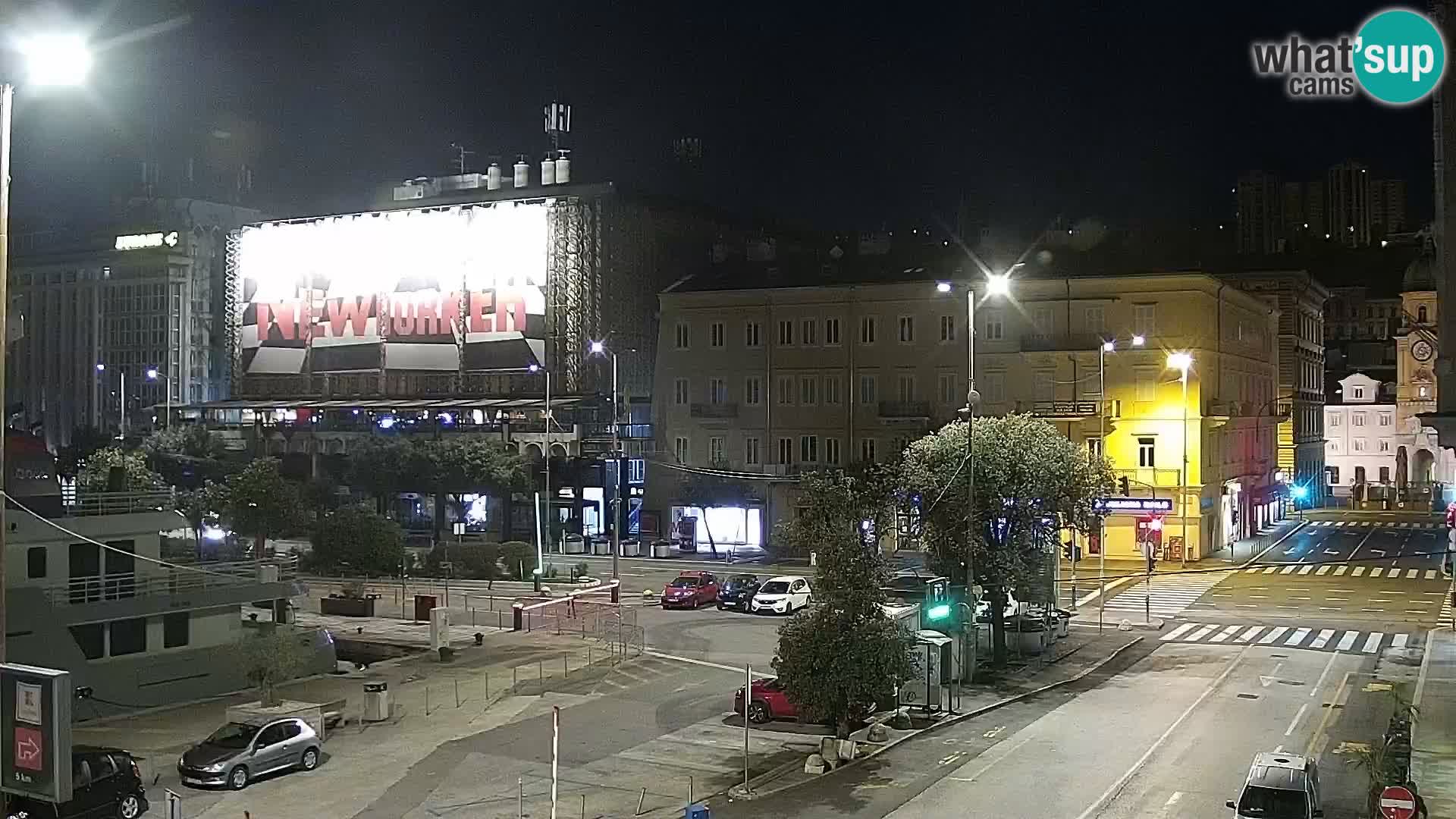 Die Riva und Marina in Rijeka – Live Webcam Kroatien