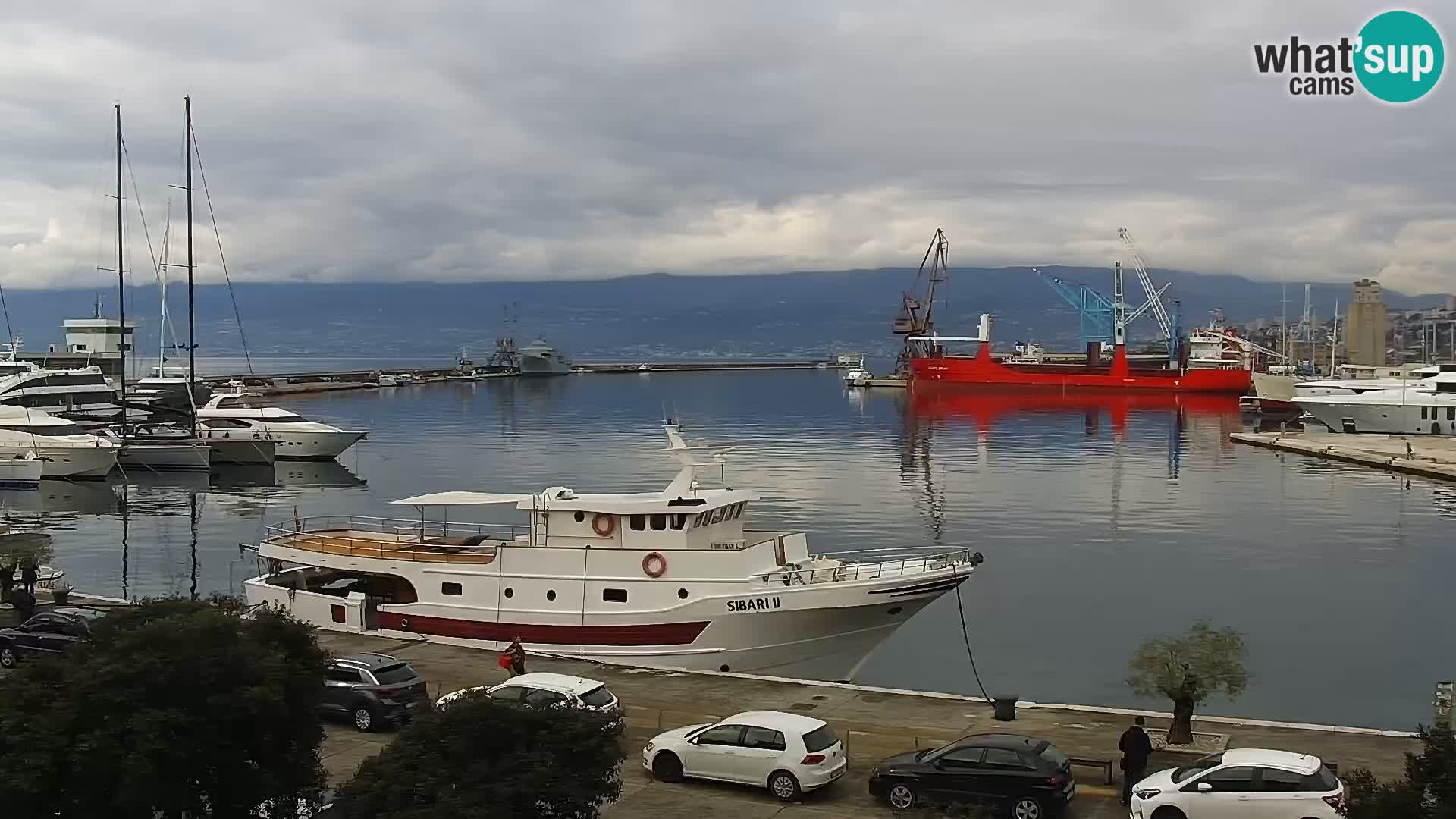 Die Riva und Marina in Rijeka – Live Webcam Kroatien