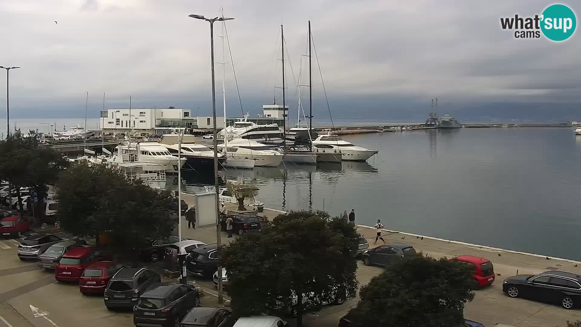 La Riva et Marina à Rijeka – Live Webcam Croatie