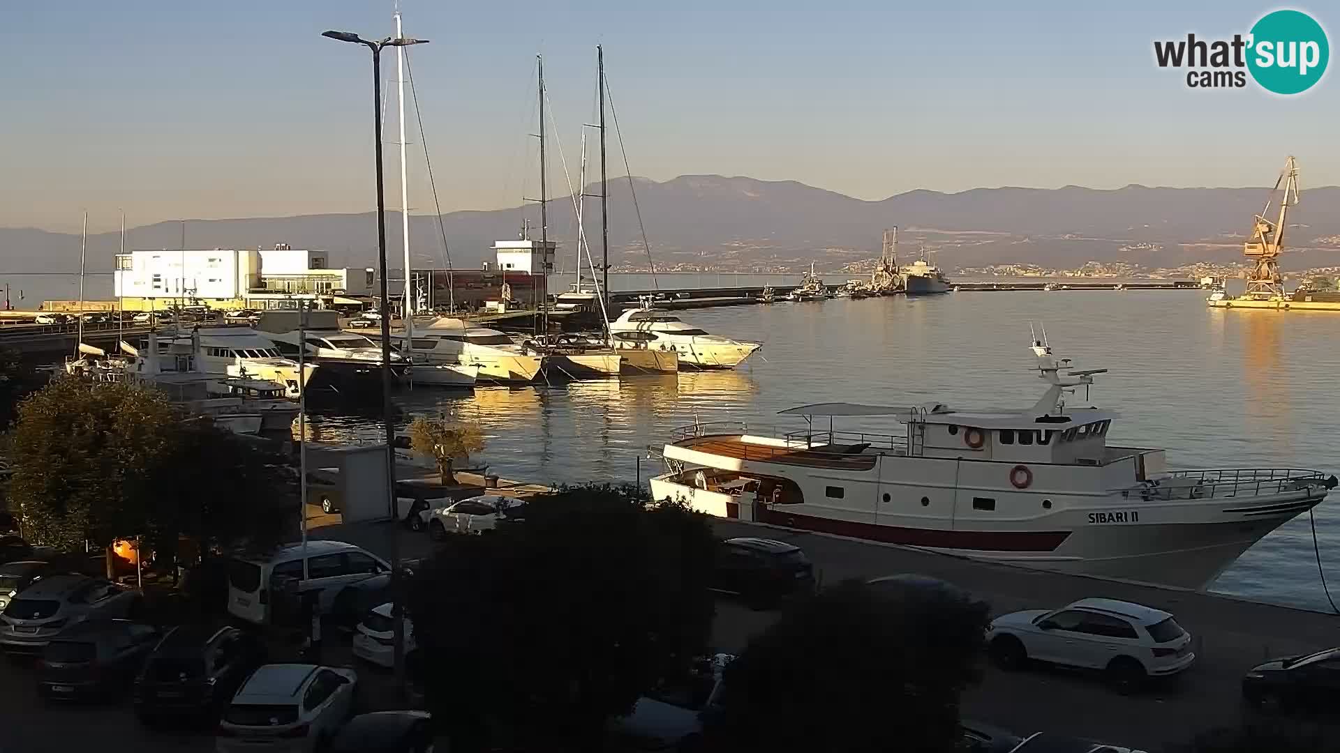 Riva i Marina u Rijeci – Web kamera uživo u Hrvatskoj