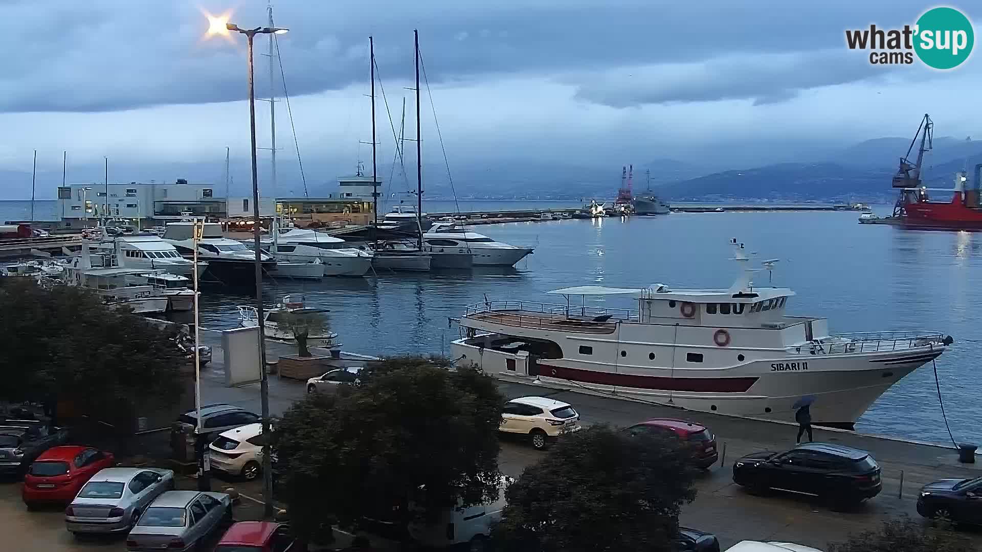 The Riva and Marina in Rijeka  – Live Webcam Croatia