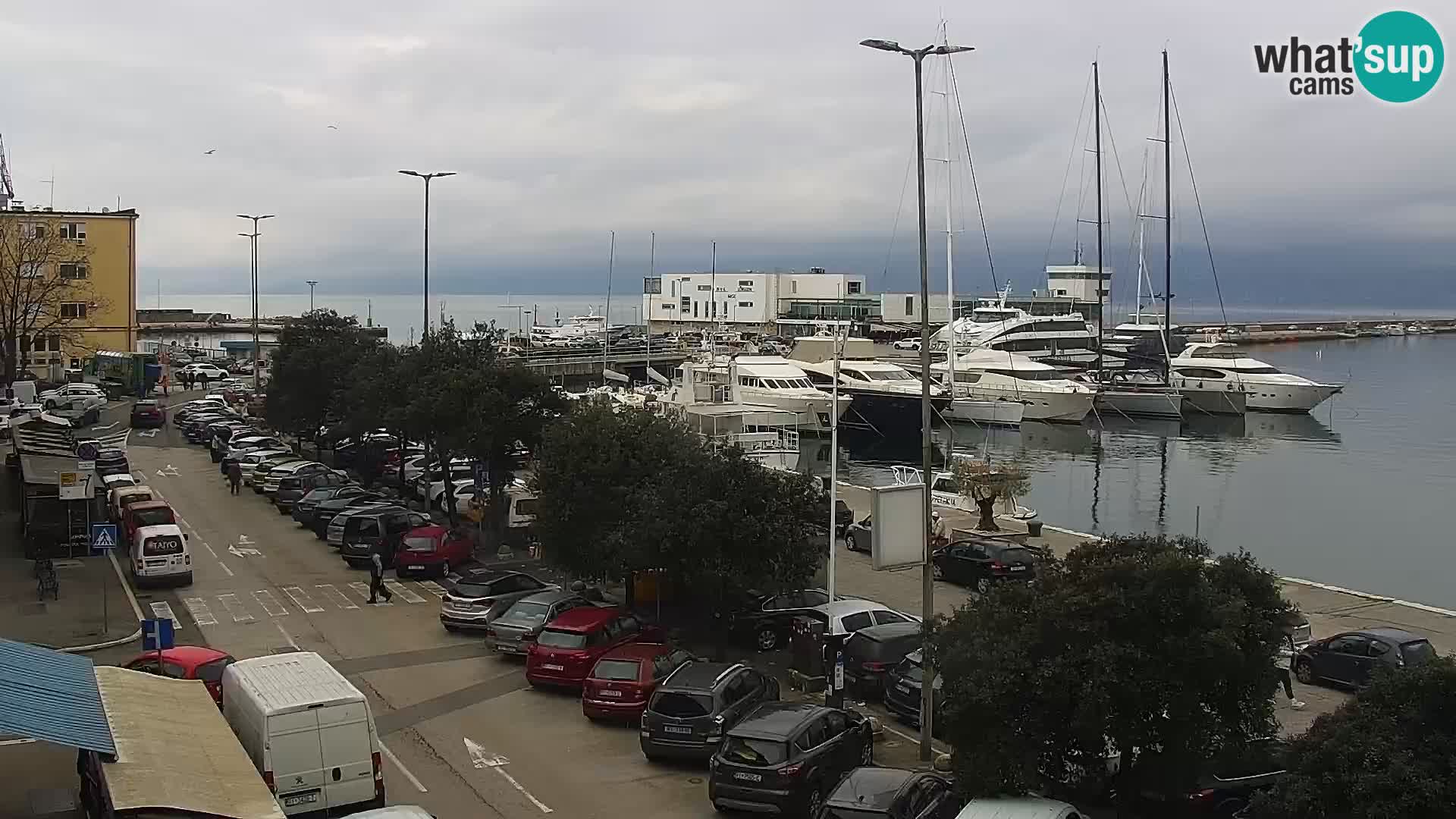 La Riva et Marina à Rijeka – Live Webcam Croatie