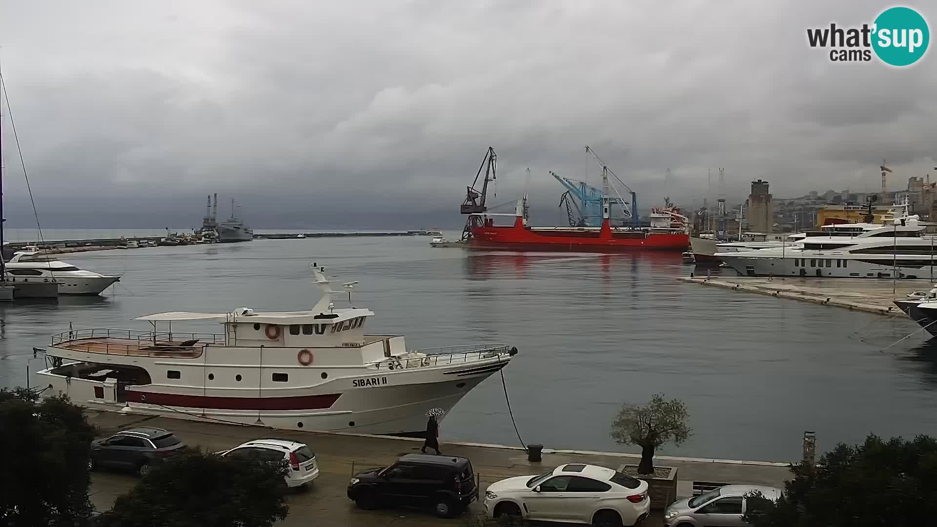 La Riva e la Marina a Rijeka (Fiume) – Live Webcam Croazia