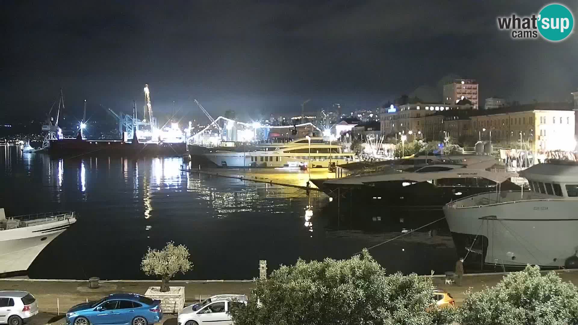 La Riva et Marina à Rijeka – Live Webcam Croatie