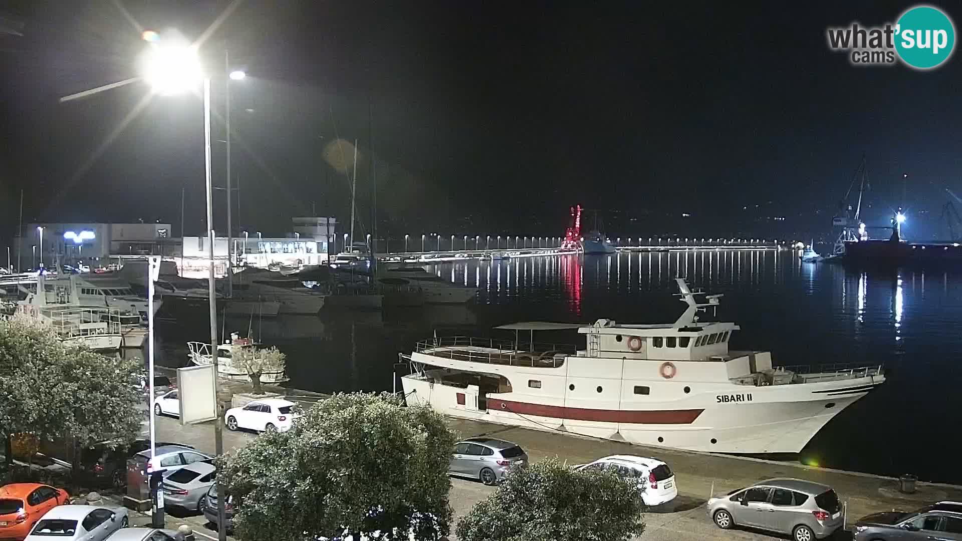 The Riva and Marina in Rijeka  – Live Webcam Croatia