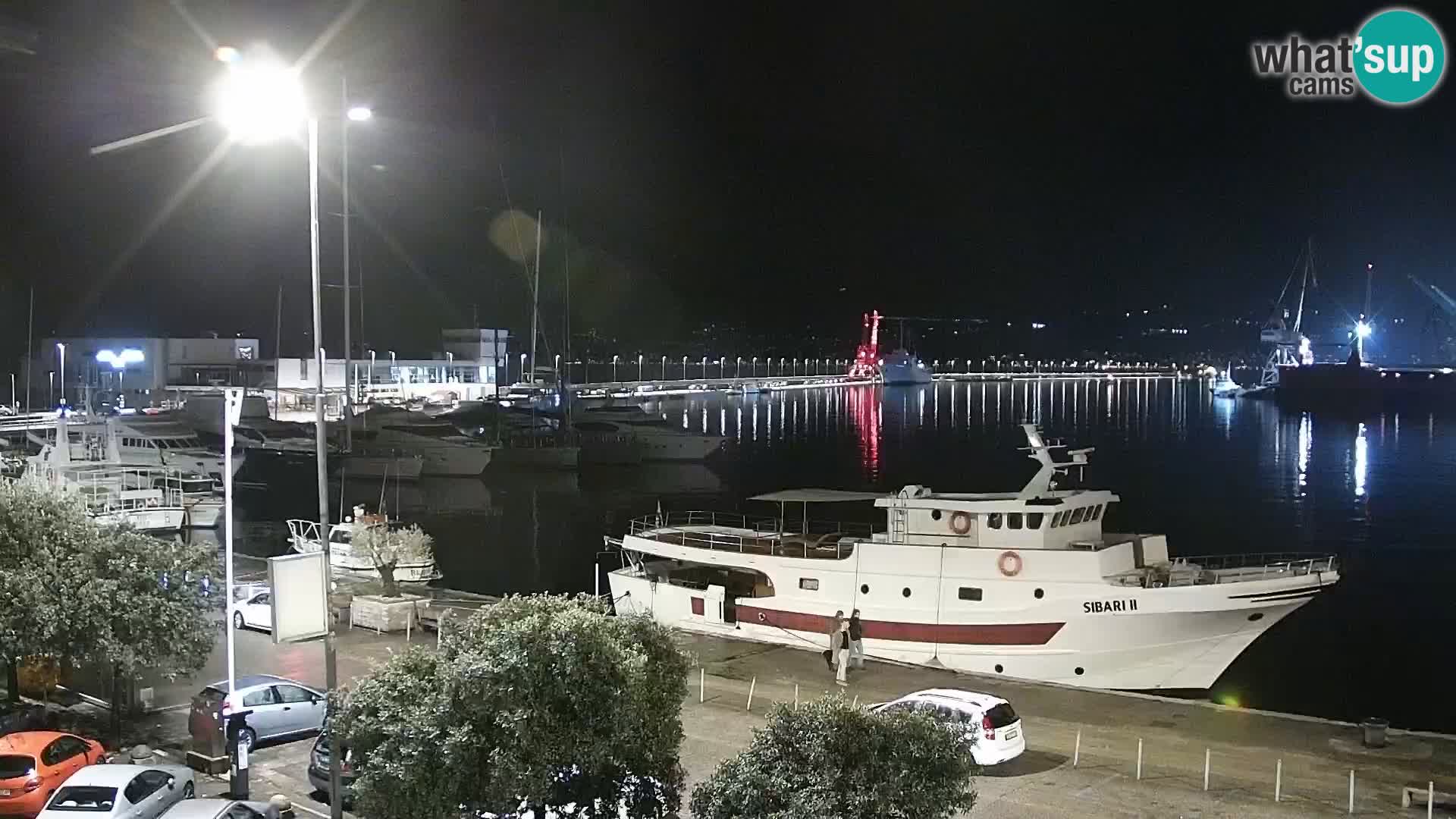 The Riva and Marina in Rijeka  – Live Webcam Croatia