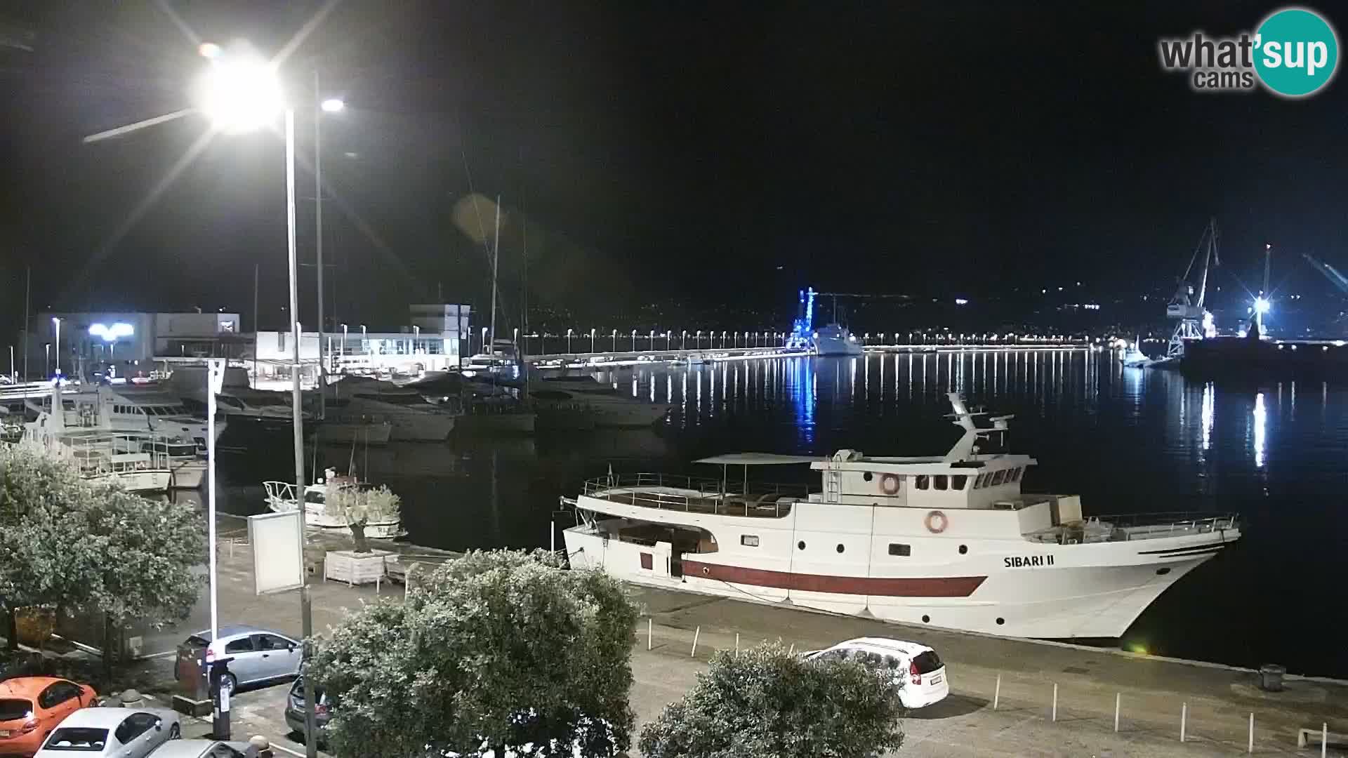 Die Riva und Marina in Rijeka – Live Webcam Kroatien