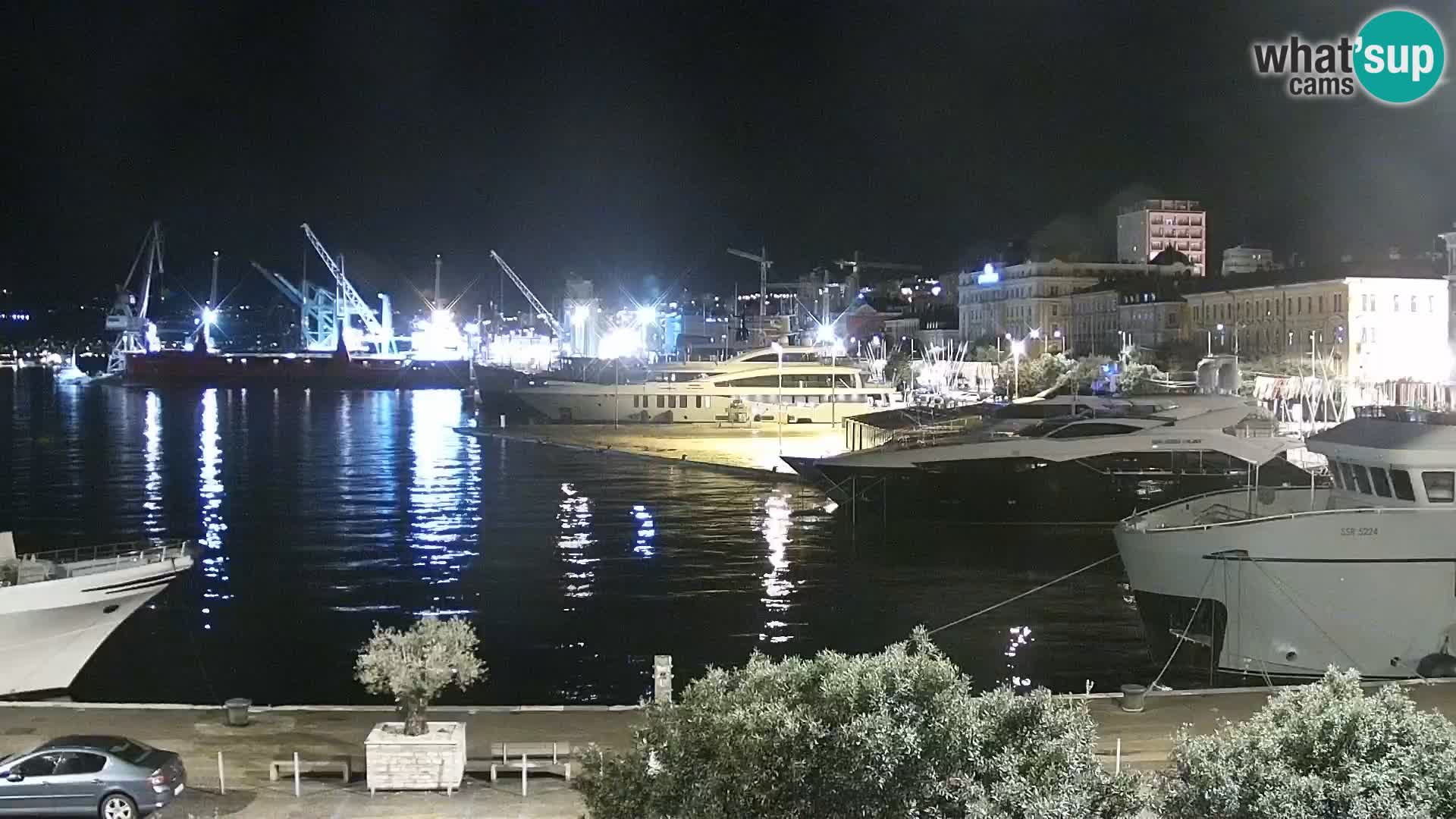 Die Riva und Marina in Rijeka – Live Webcam Kroatien