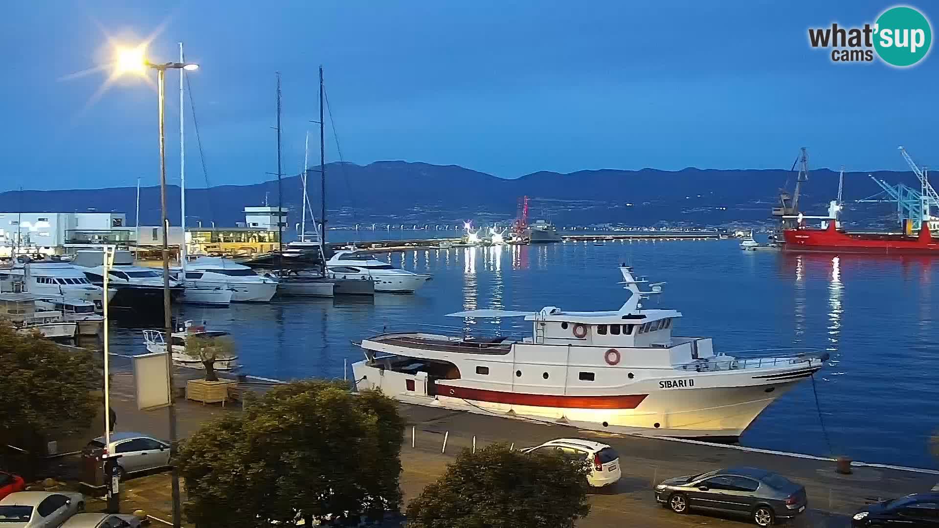 Die Riva und Marina in Rijeka – Live Webcam Kroatien
