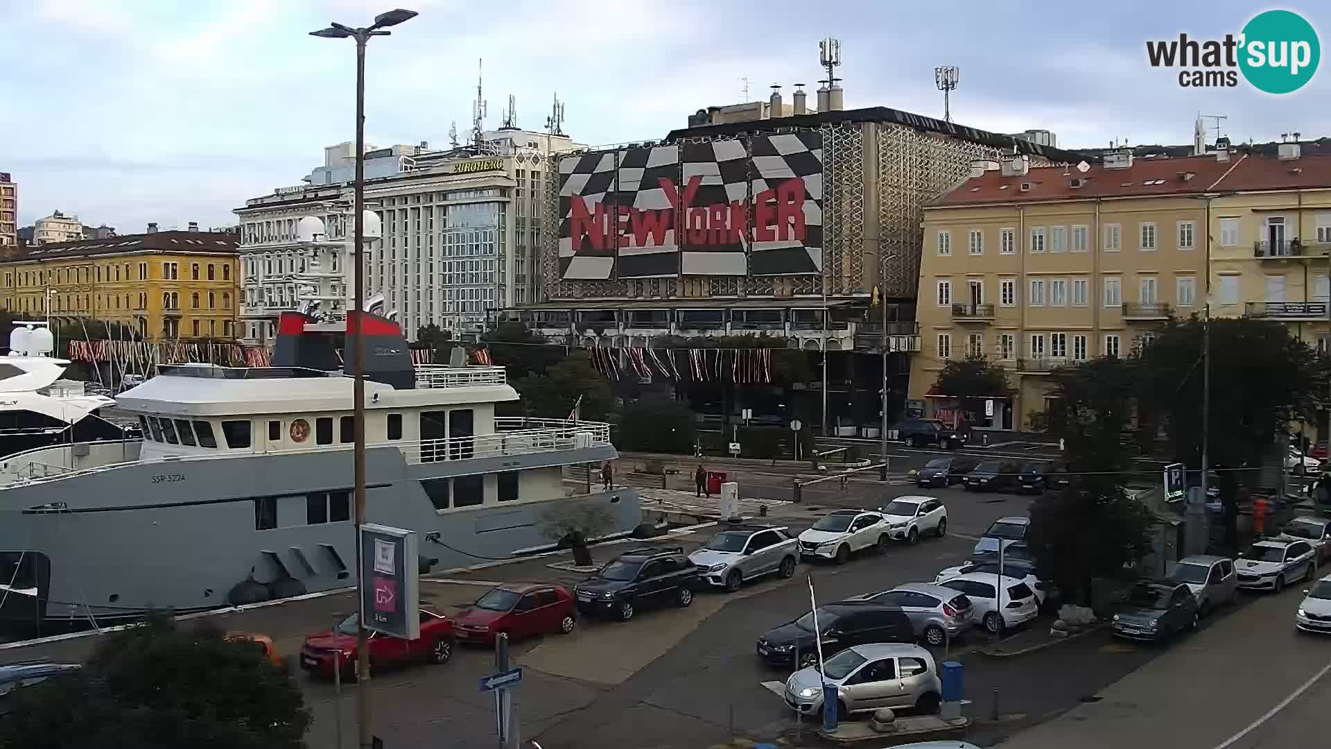 La Riva e la Marina a Rijeka (Fiume) – Live Webcam Croazia