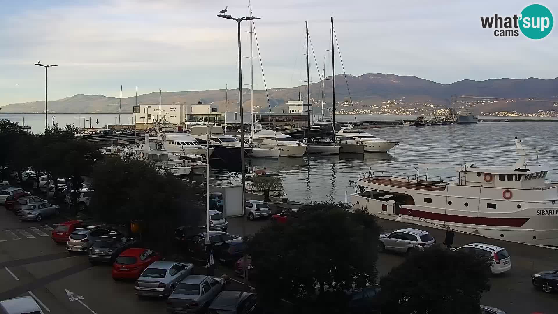 La Riva et Marina à Rijeka – Live Webcam Croatie