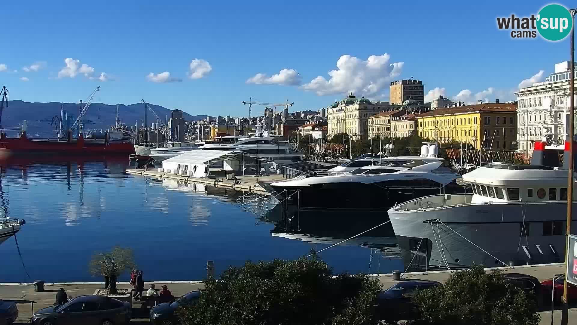La Riva e la Marina a Rijeka (Fiume) – Live Webcam Croazia