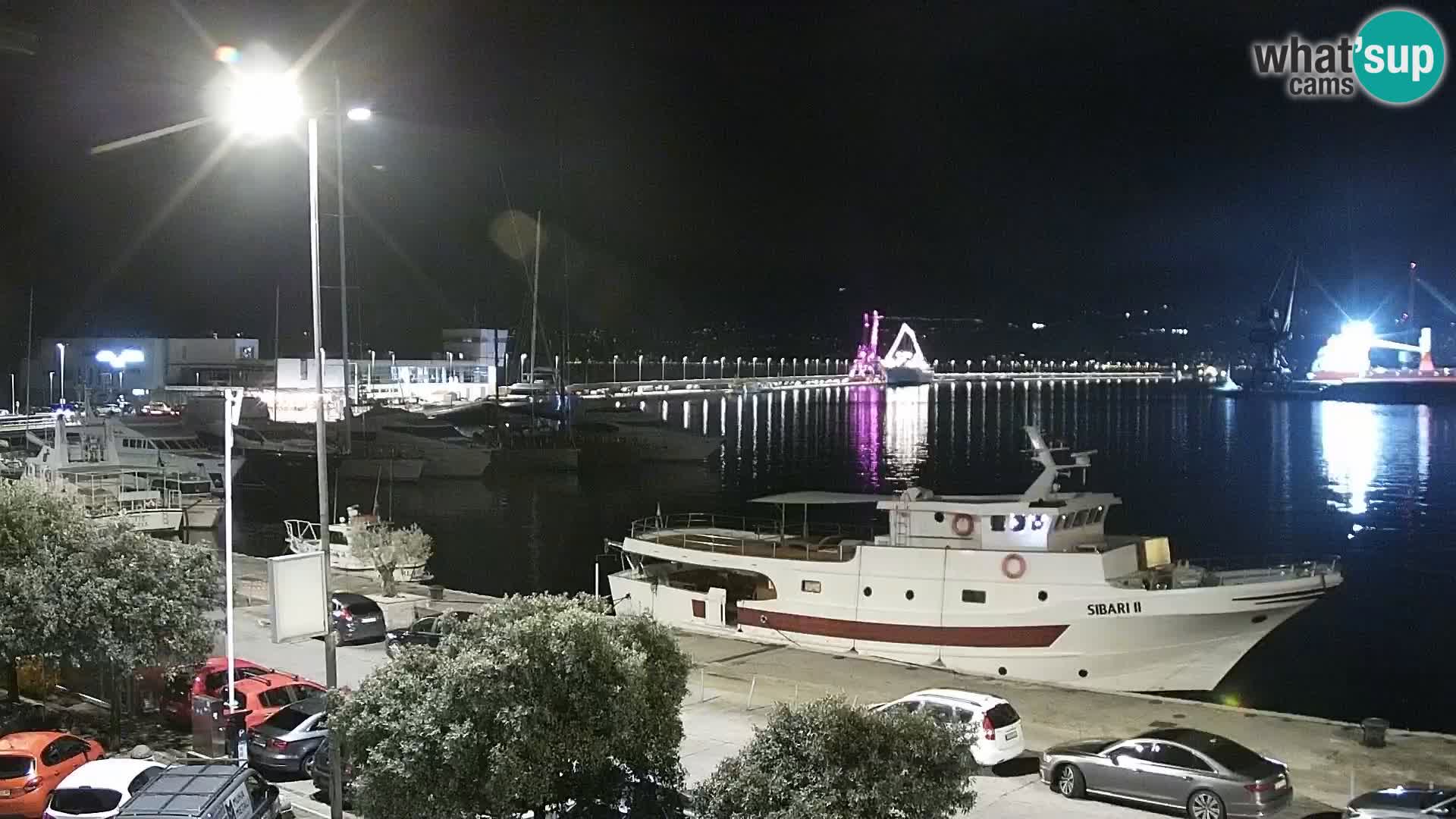 Die Riva und Marina in Rijeka – Live Webcam Kroatien