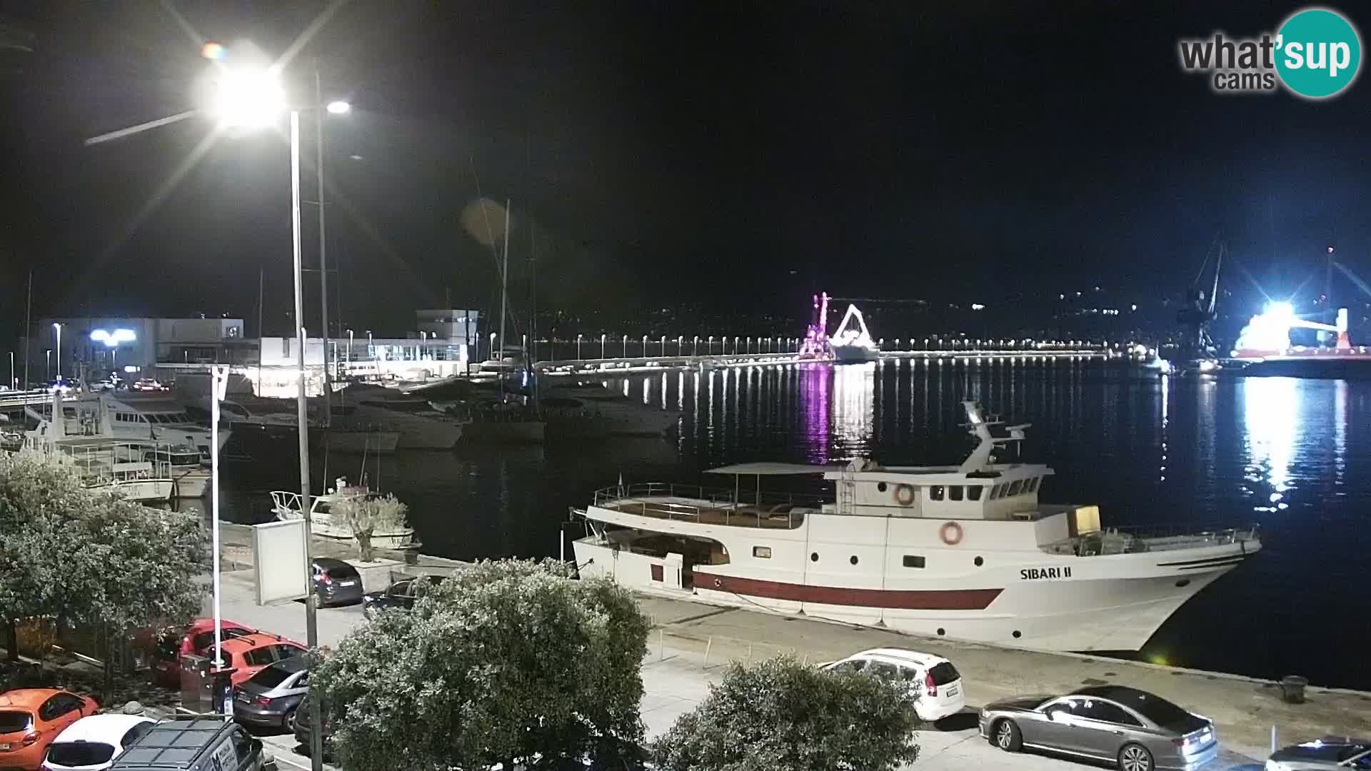 Die Riva und Marina in Rijeka – Live Webcam Kroatien