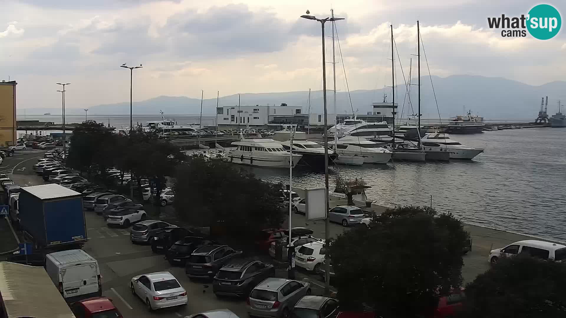 Die Riva und Marina in Rijeka – Live Webcam Kroatien