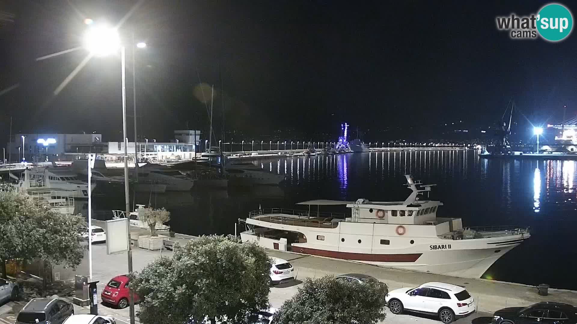 La Riva y Marina en Rijeka – Webcam en vivo Croacia