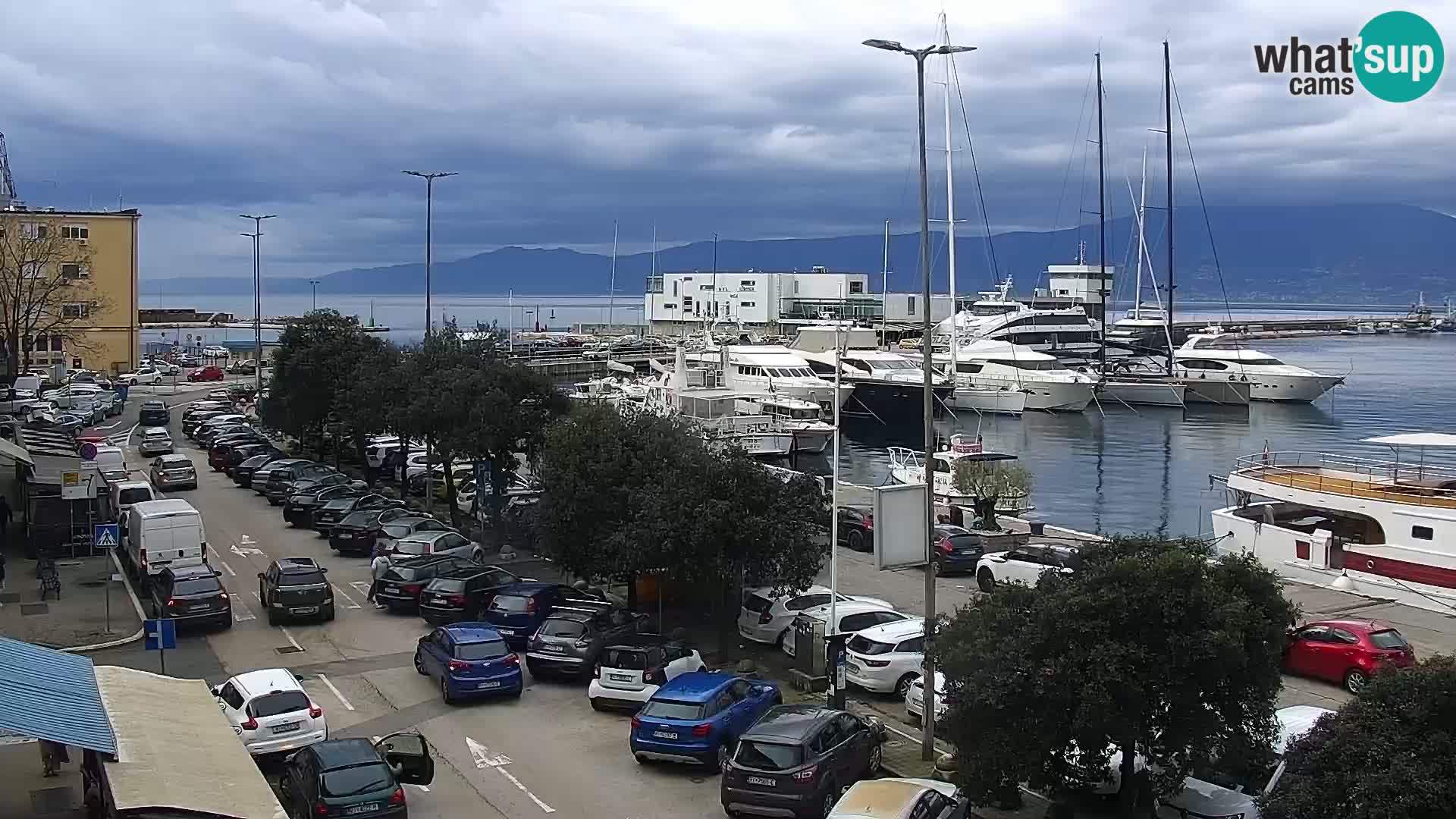 La Riva e la Marina a Rijeka (Fiume) – Live Webcam Croazia