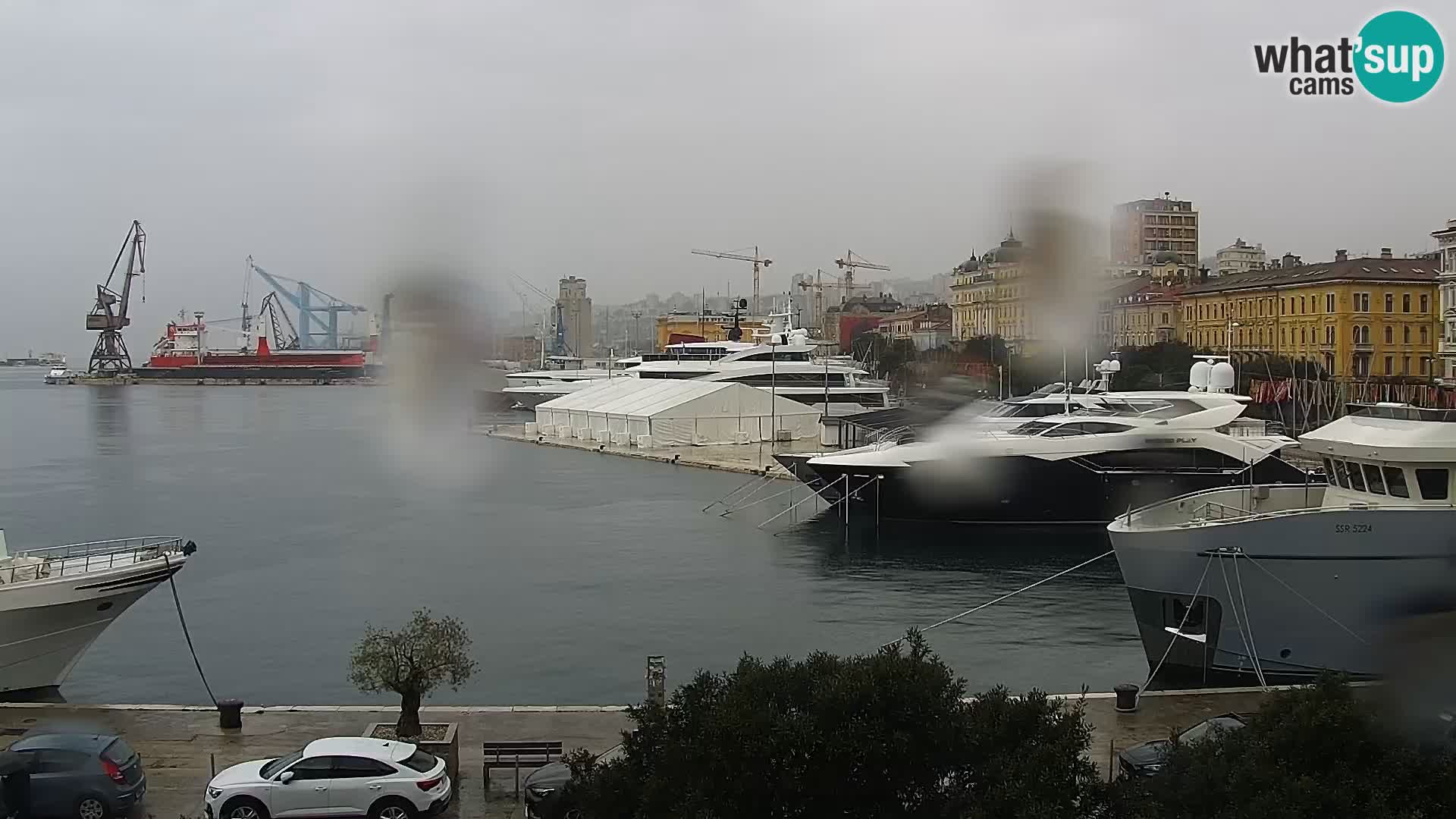La Riva y Marina en Rijeka – Webcam en vivo Croacia