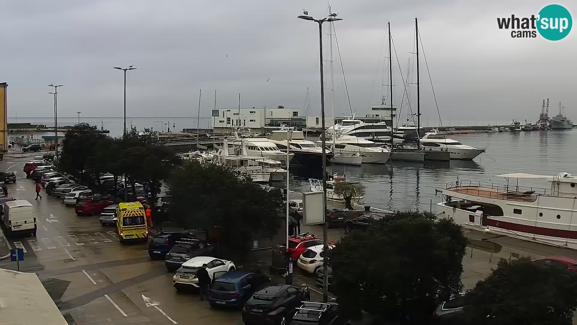 The Riva and Marina in Rijeka  – Live Webcam Croatia