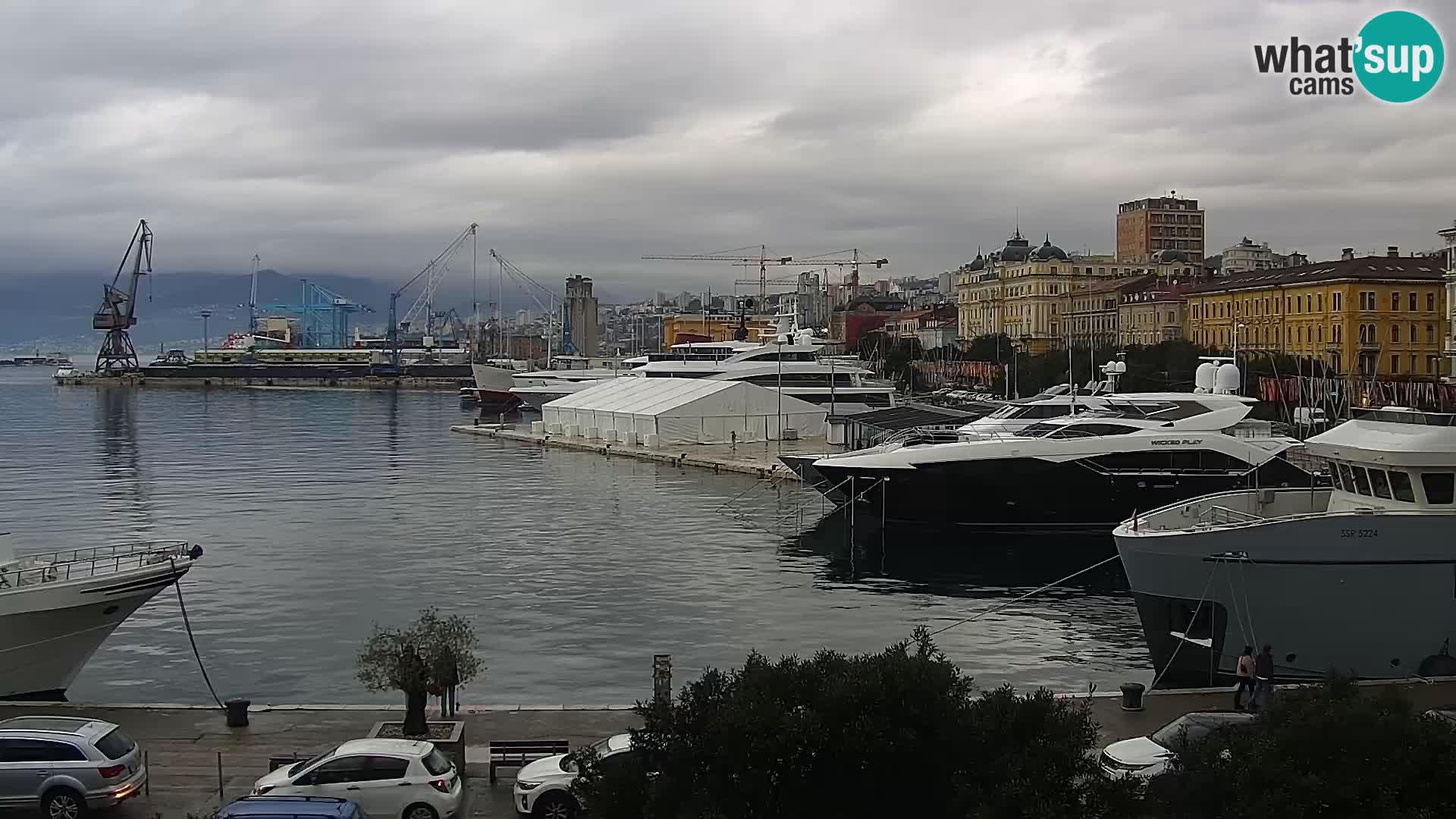 La Riva e la Marina a Rijeka (Fiume) – Live Webcam Croazia