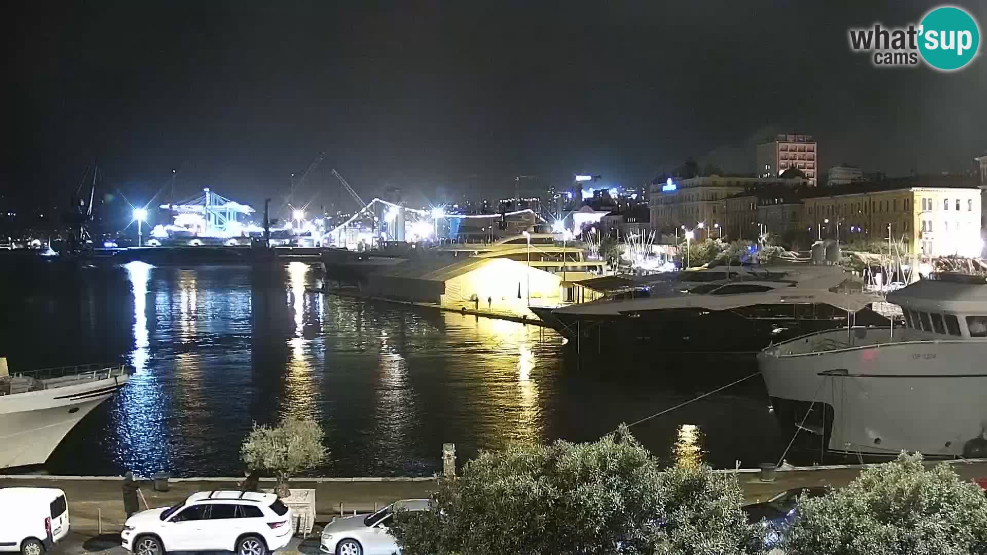 Die Riva und Marina in Rijeka – Live Webcam Kroatien