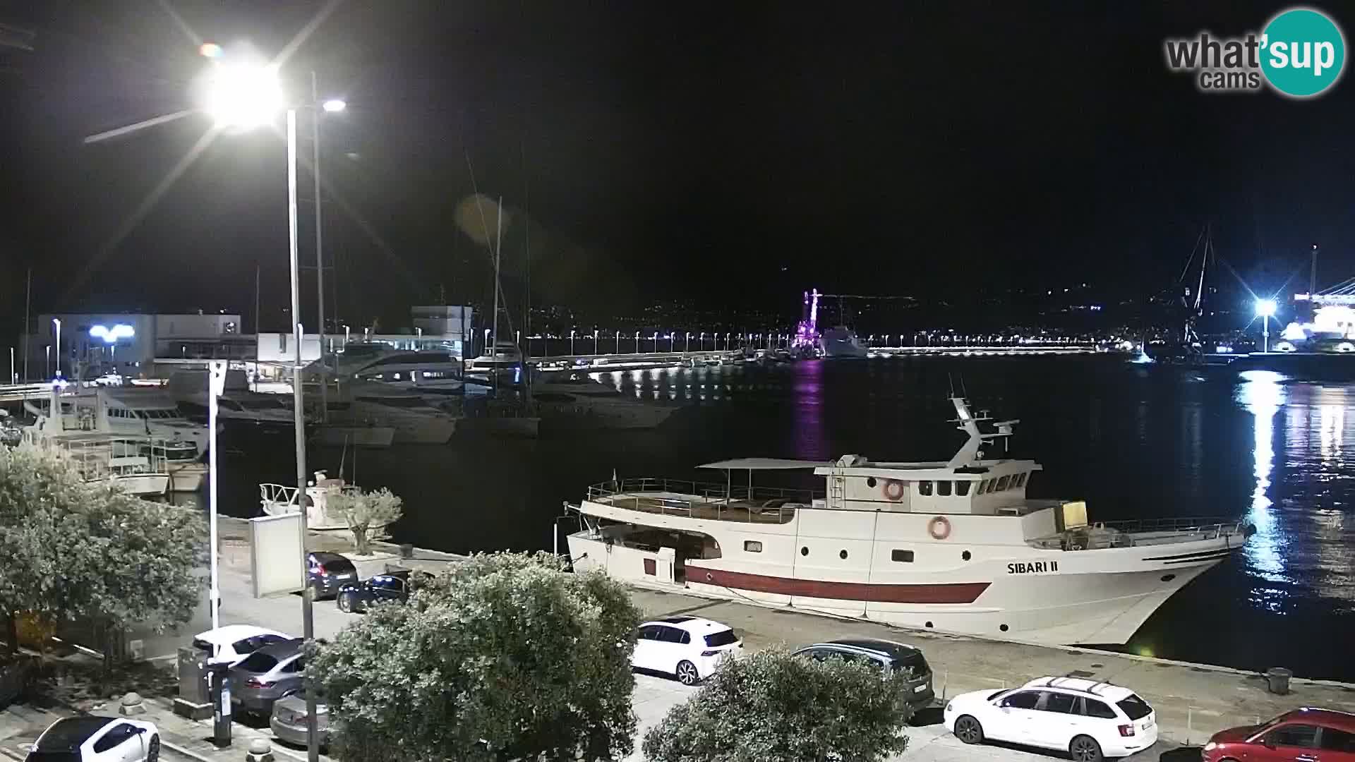 Die Riva und Marina in Rijeka – Live Webcam Kroatien