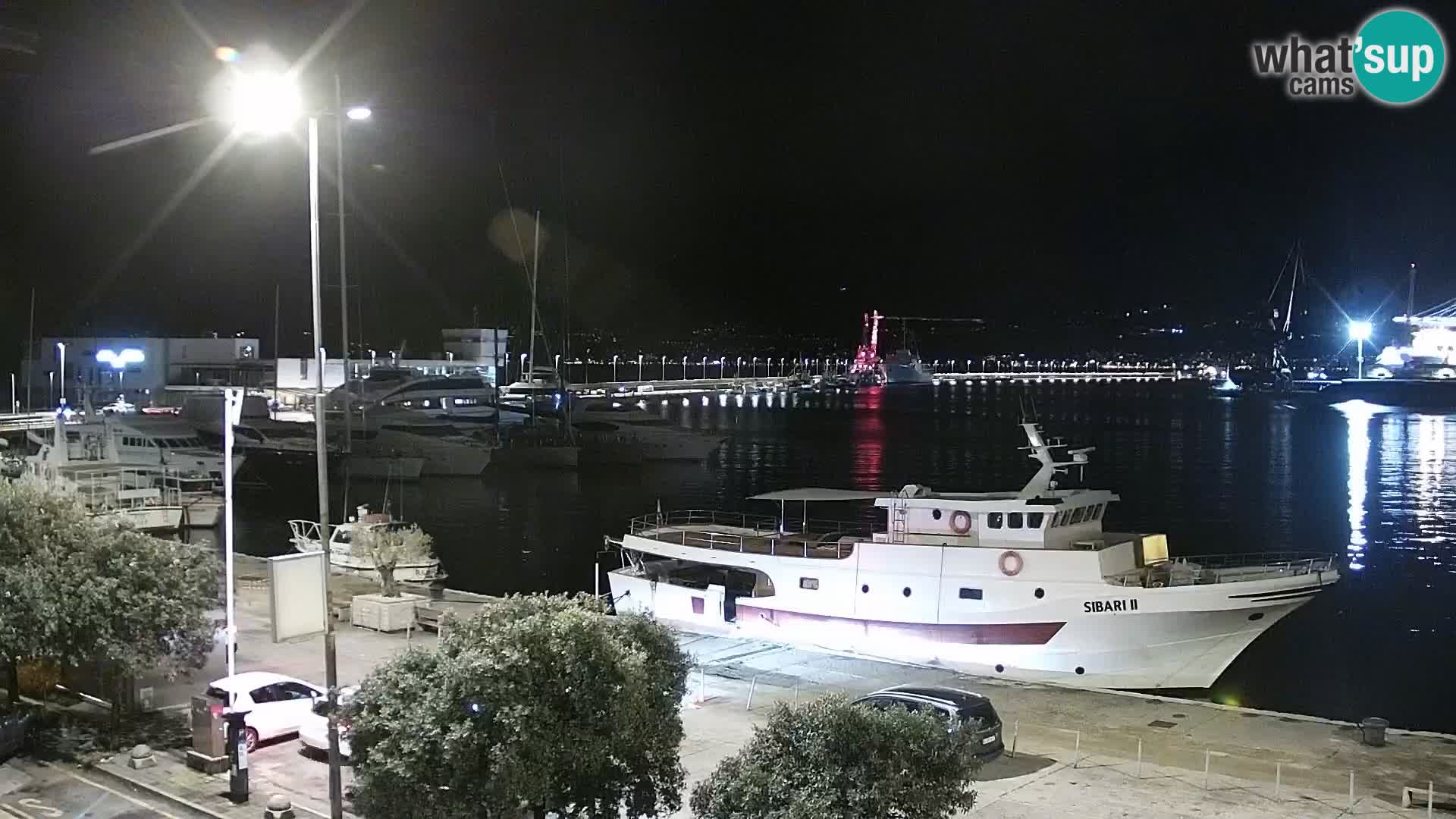 La Riva y Marina en Rijeka – Webcam en vivo Croacia