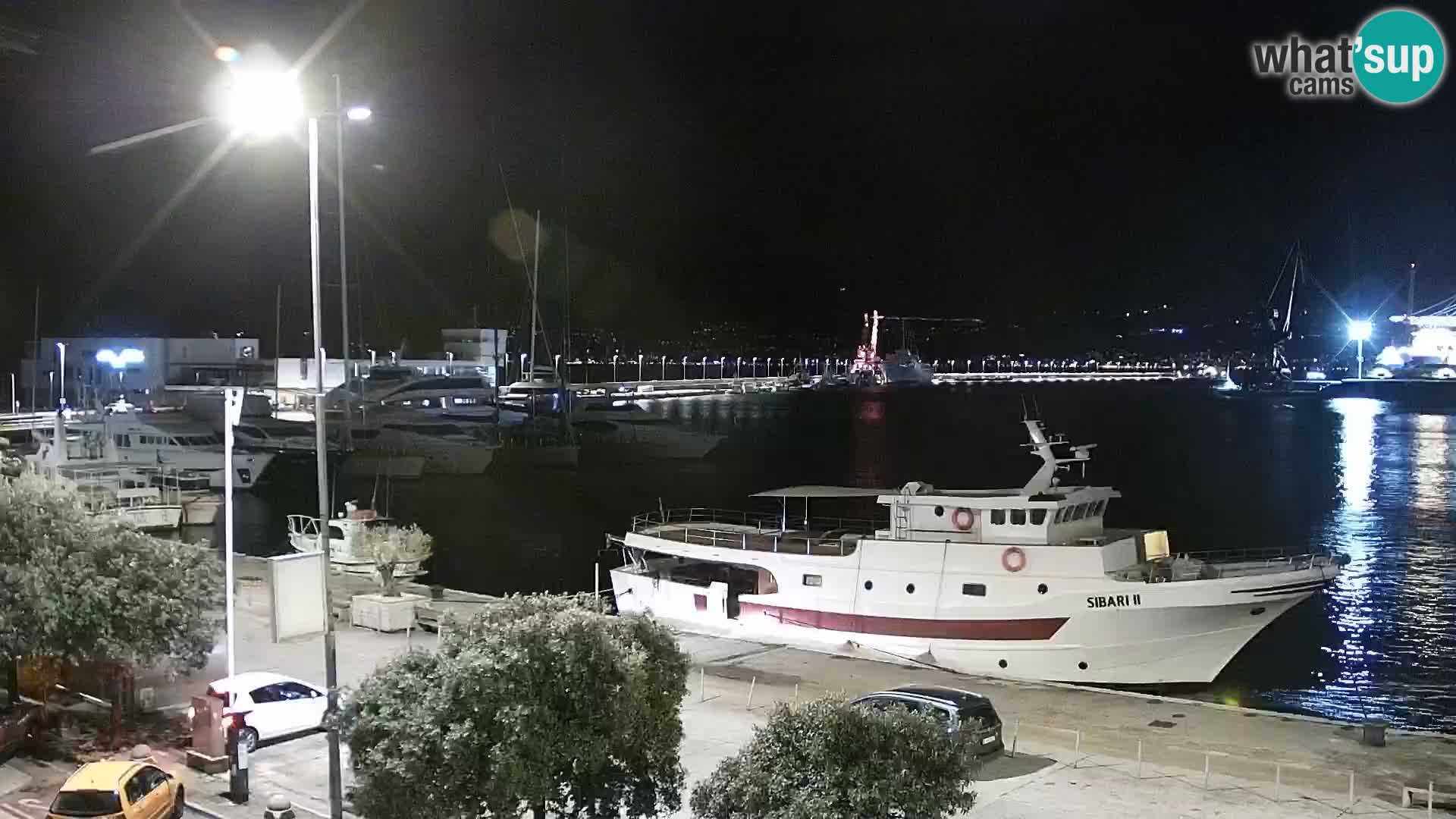 The Riva and Marina in Rijeka  – Live Webcam Croatia