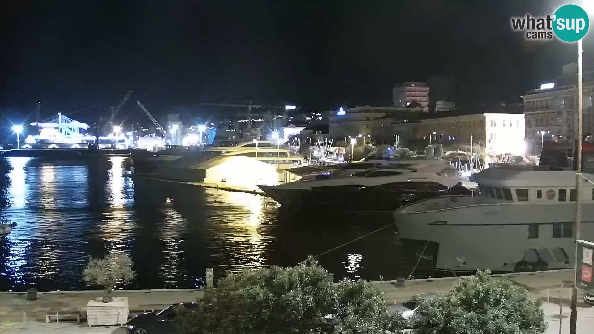 La Riva y Marina en Rijeka – Webcam en vivo Croacia