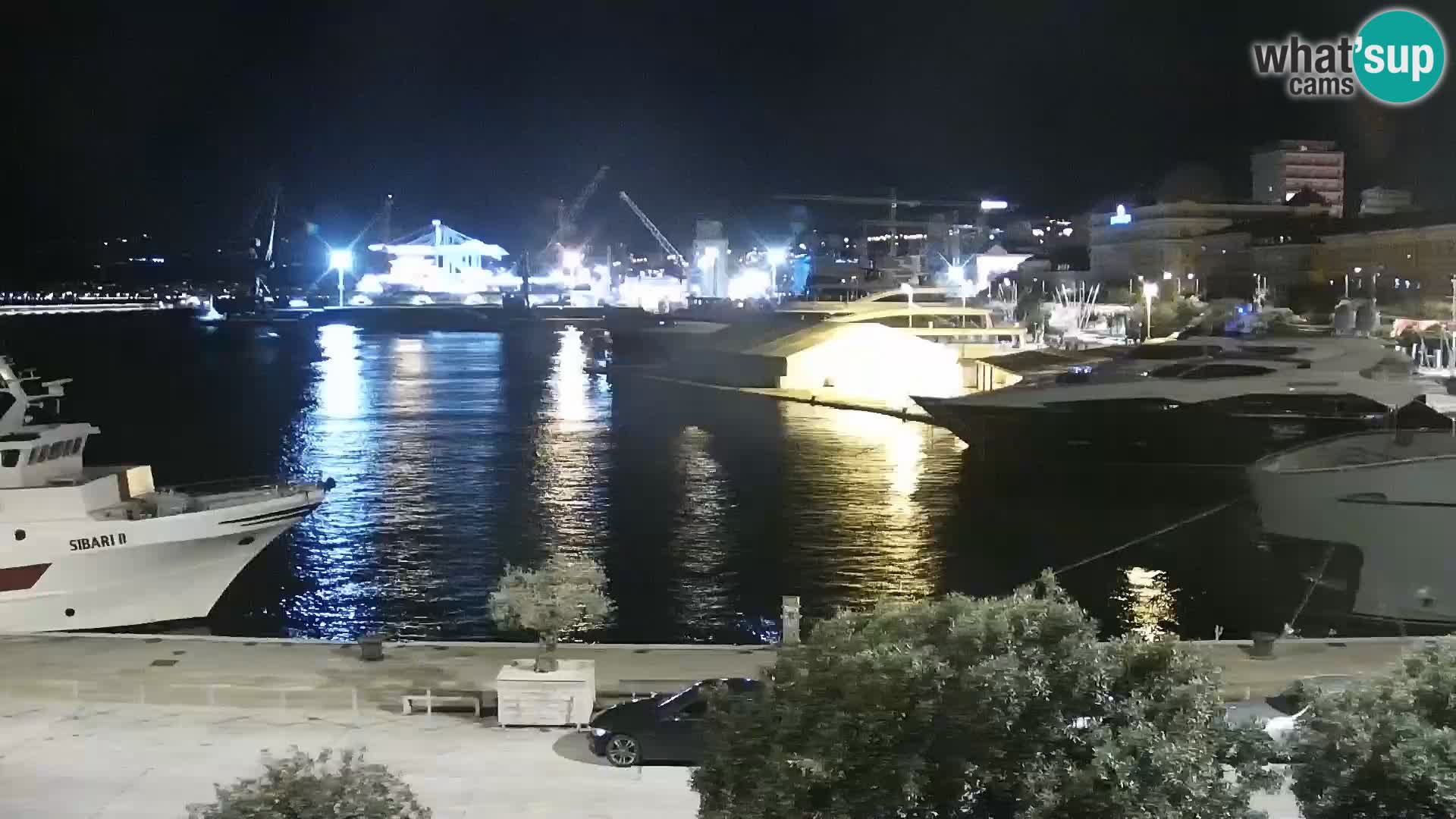 La Riva et Marina à Rijeka – Live Webcam Croatie